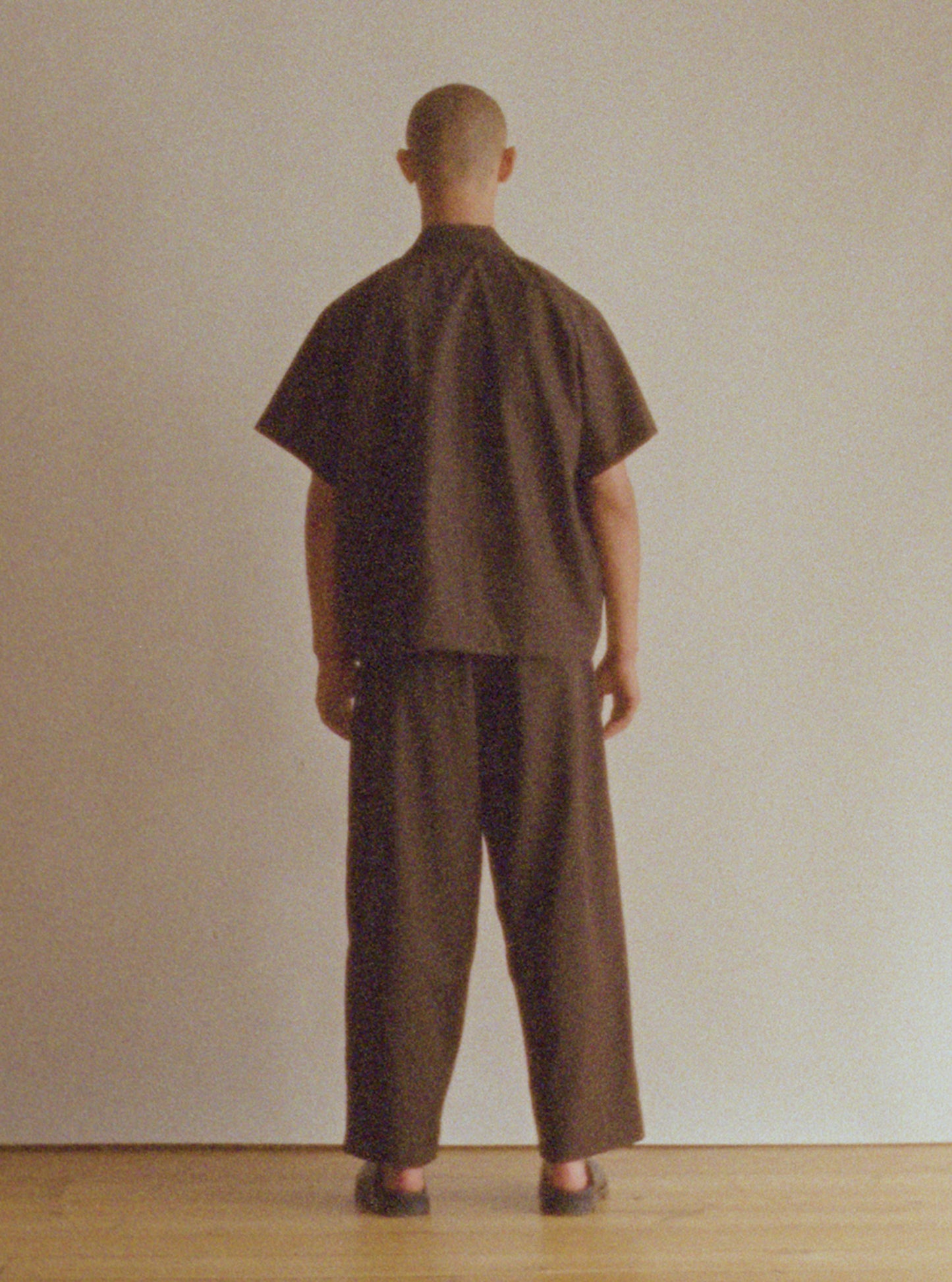 Camp Collar Shirt - Cacao Tropical Suiting