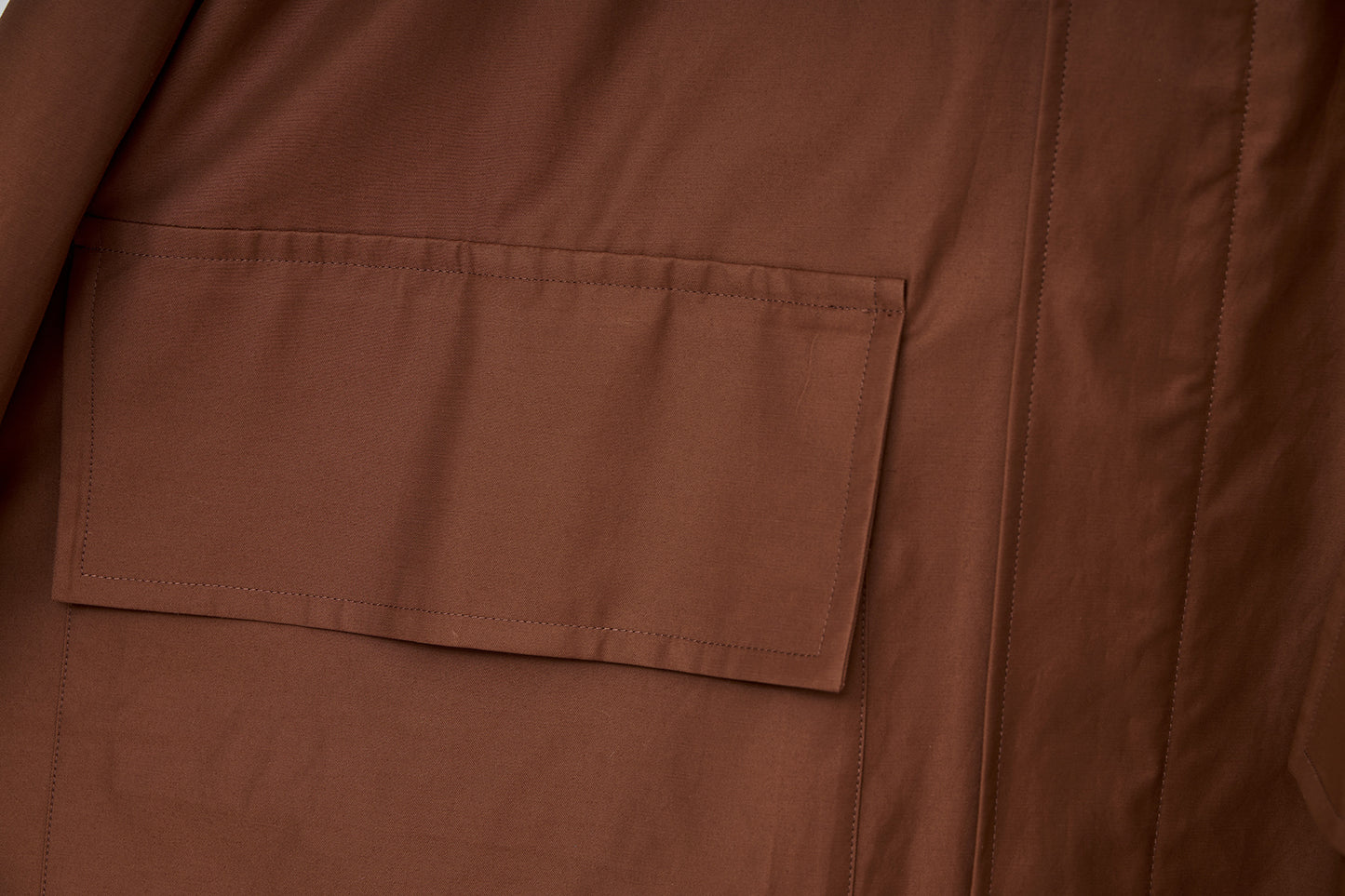 Harri Coat - Tobacco Technical Twill