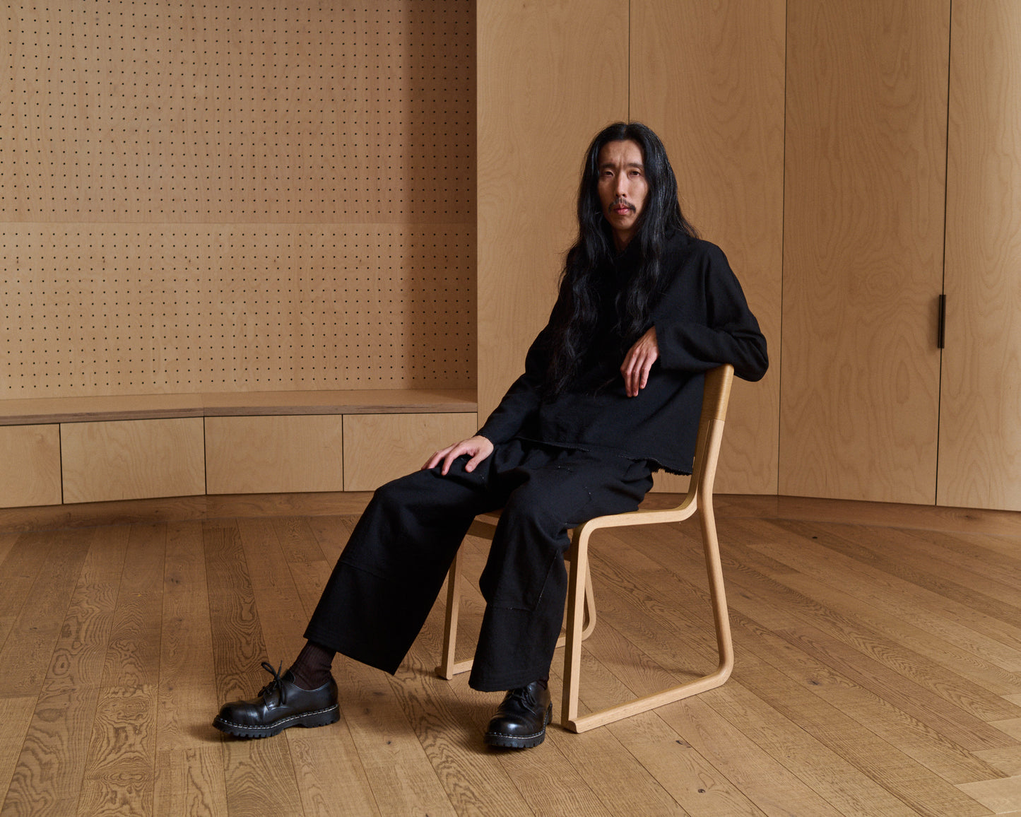 Mathir Trouser - Ebony Textured Wool - Pre Order
