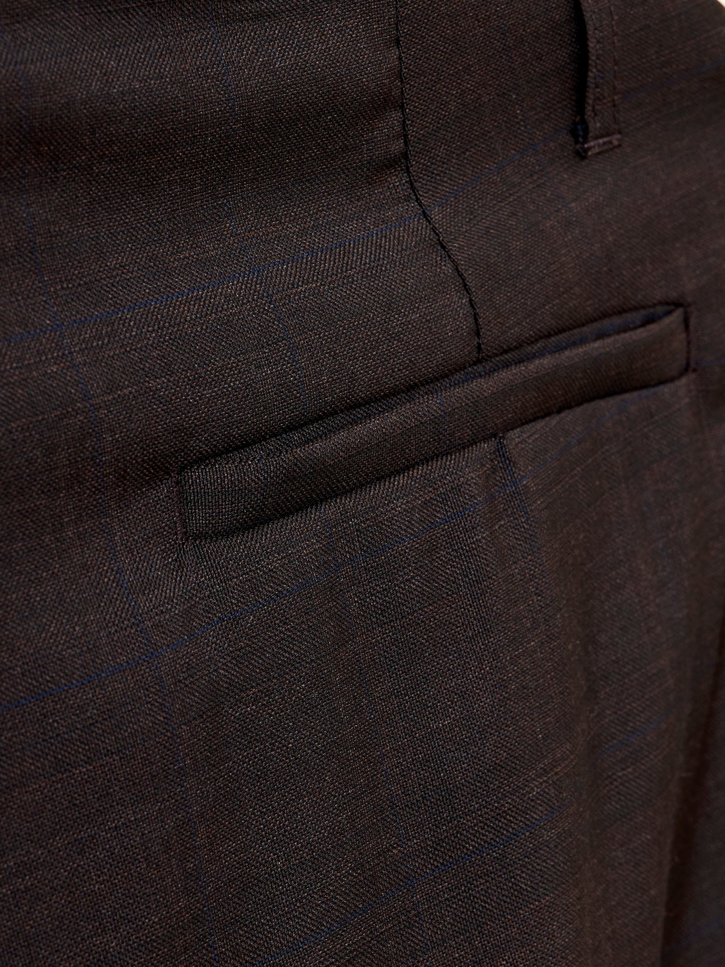 Leeden Tailored Trousers- Cocao Fine Check