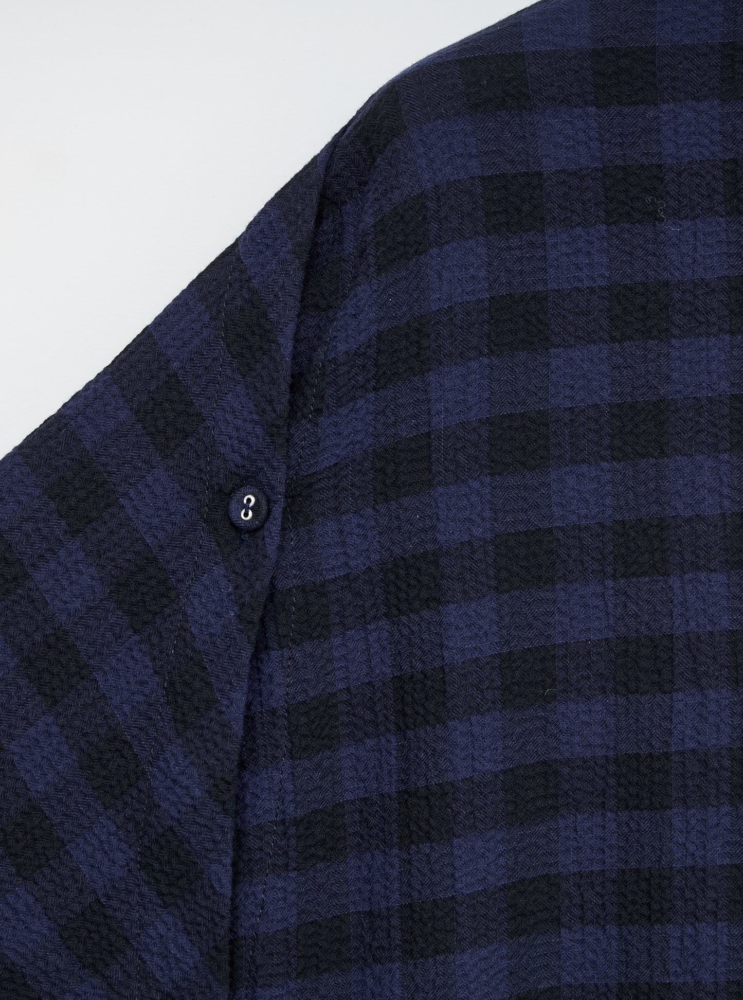 Hand Tie Top - Ink & Black Check