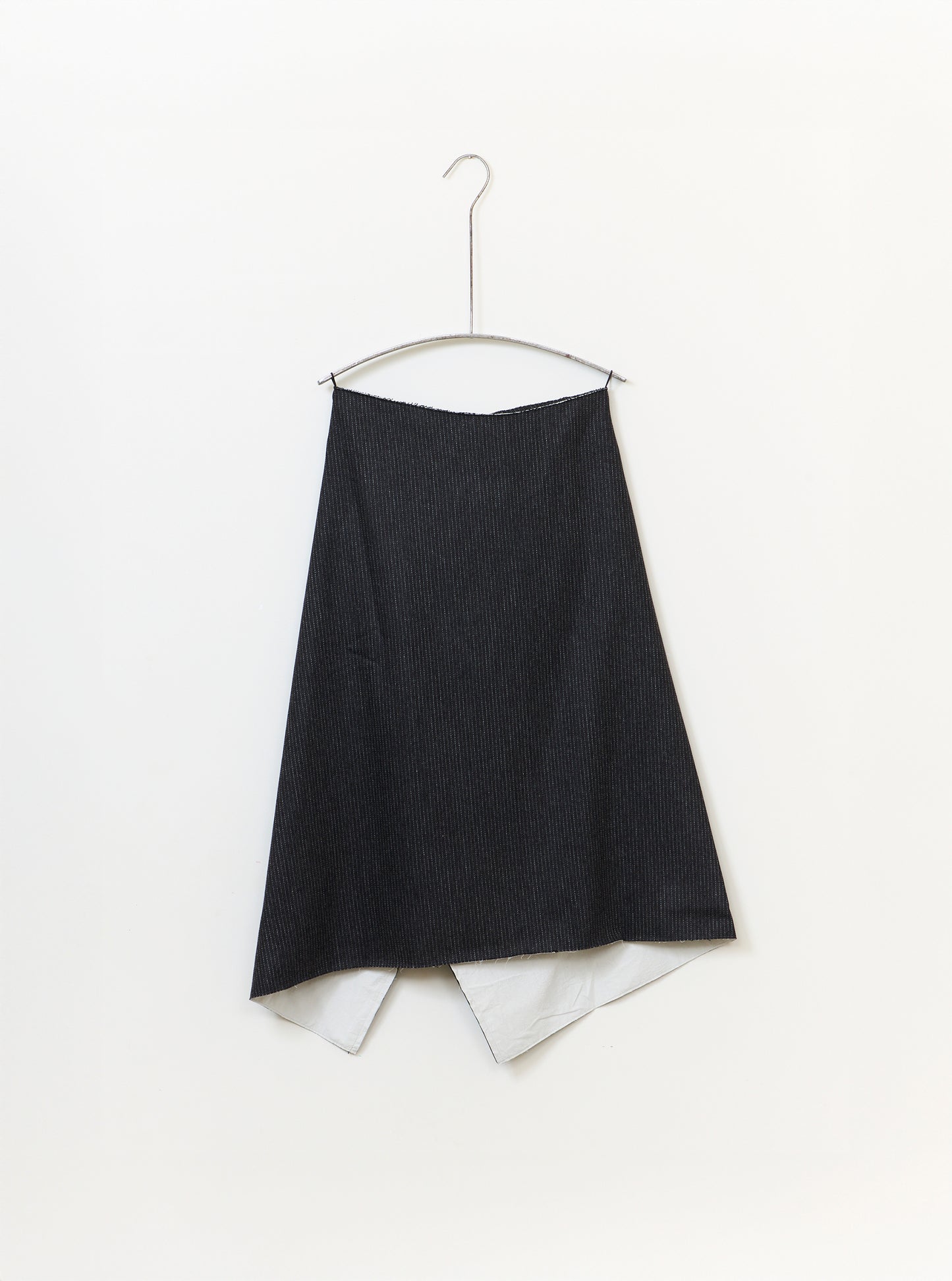 Kleve Skirt - Cacao Pinstripe Wool