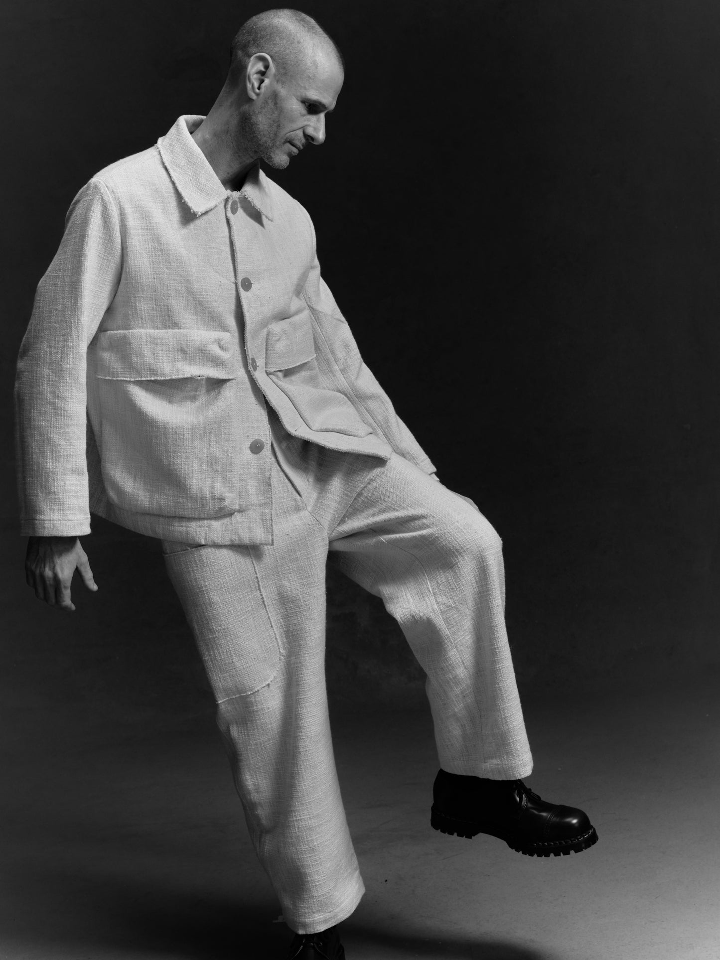 Wilhelm Trousers - Alabaster Yak & Nettle
