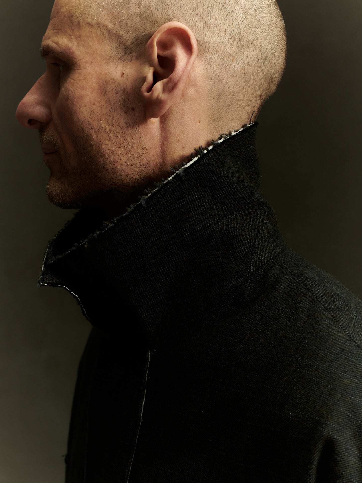 Langhaus Jacket - Alga Green Wool Cotton