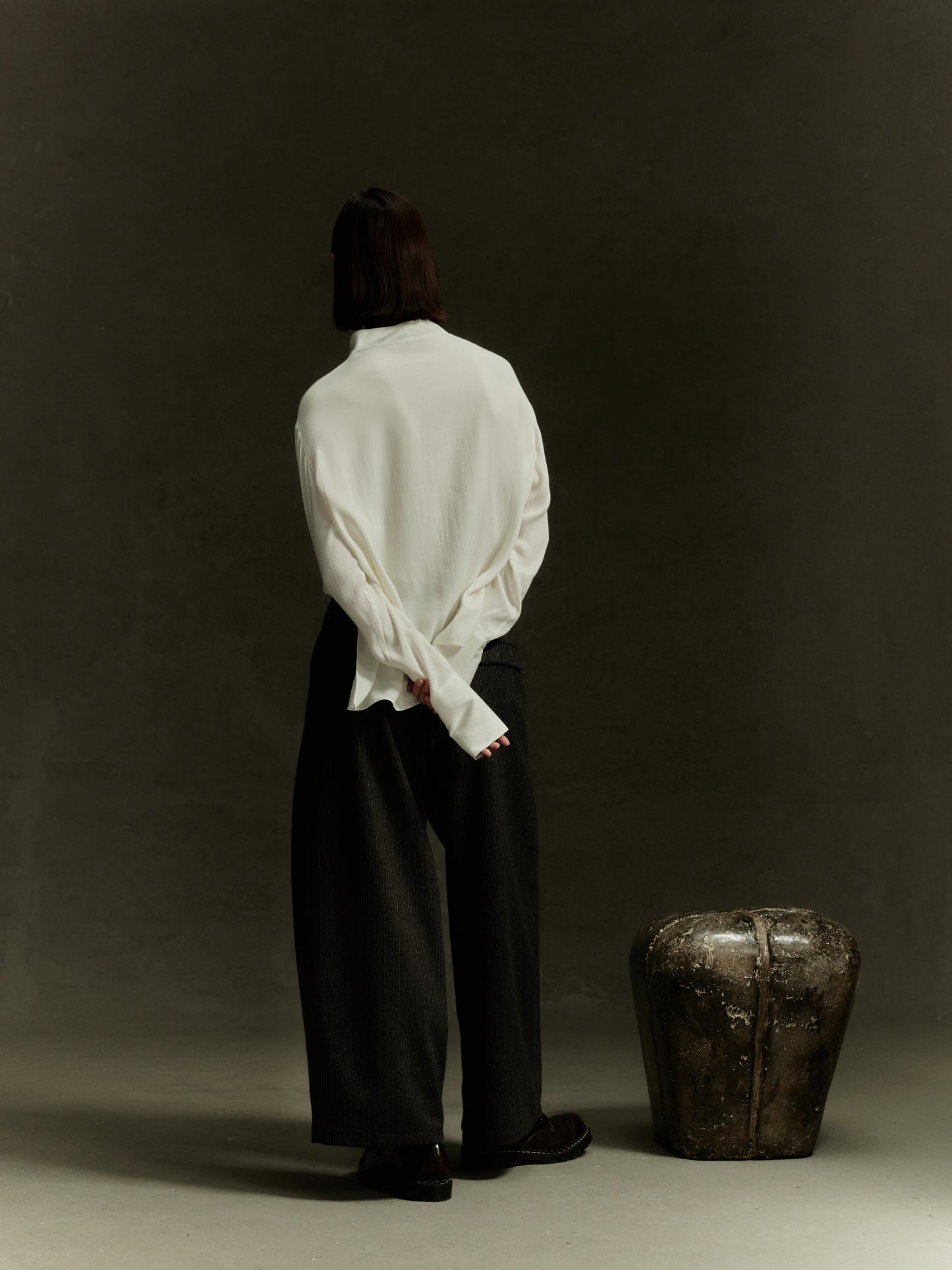 Joyce Shirt - Bone Silk