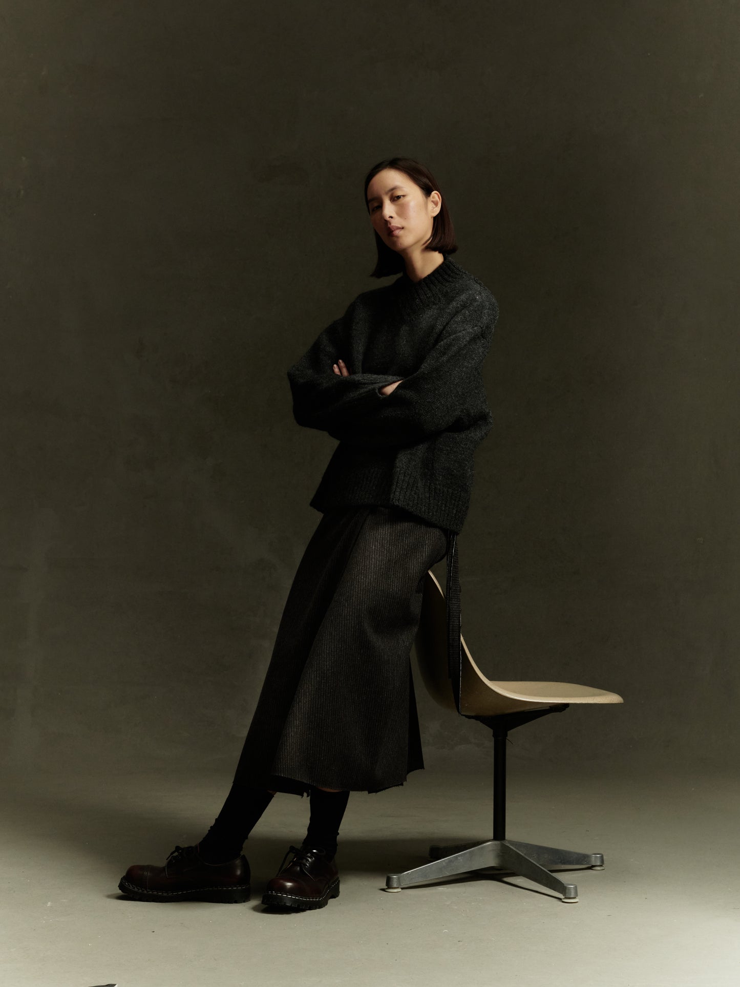 Krefeld Jumper - Charcoal Wool