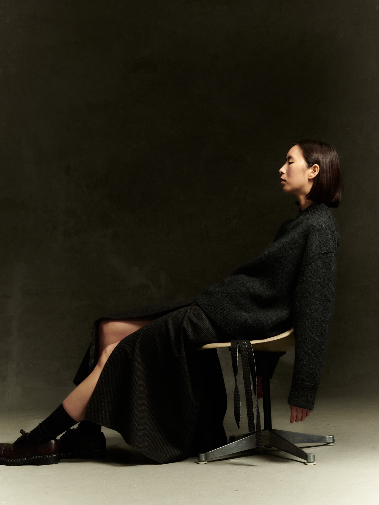 Krefeld Jumper - Charcoal Wool