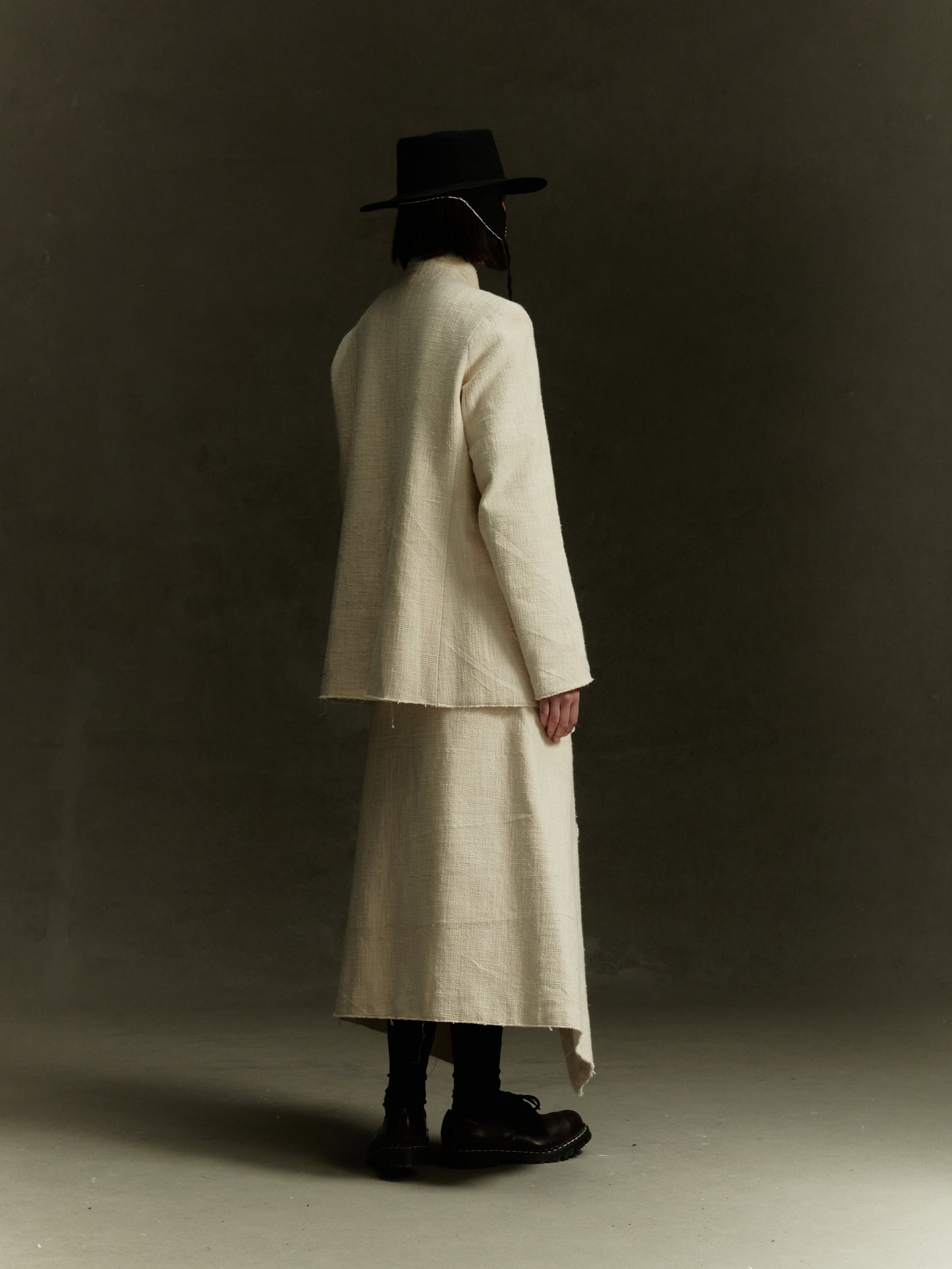 Kleve Skirt - Alabaster Yak & Nettle