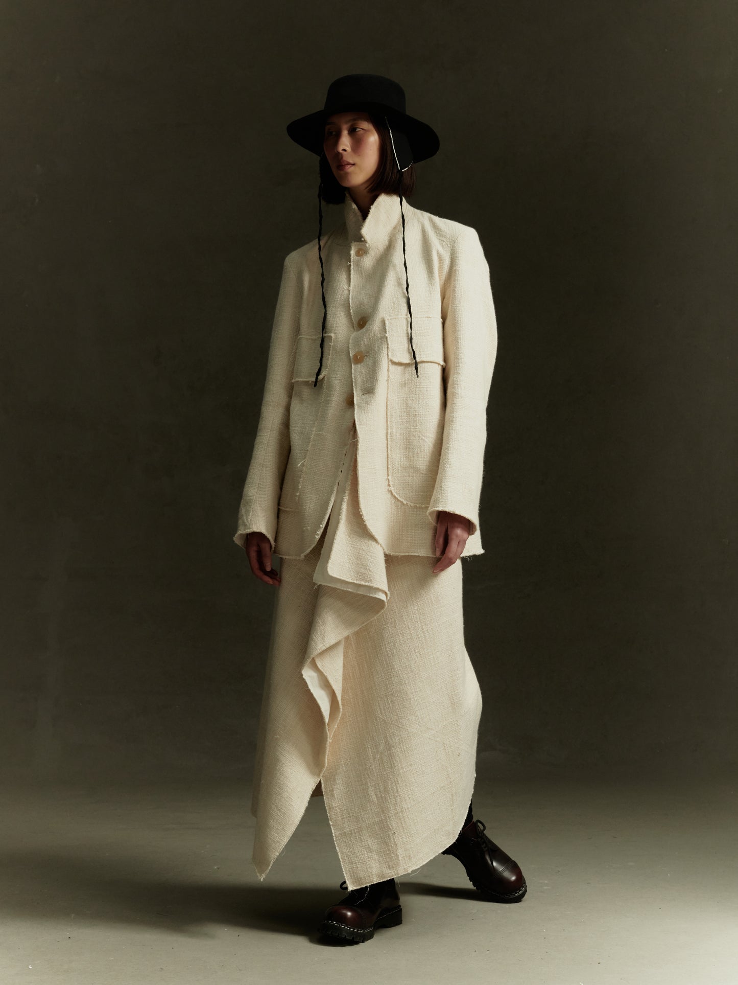 Kleve Skirt - Alabaster Yak & Nettle