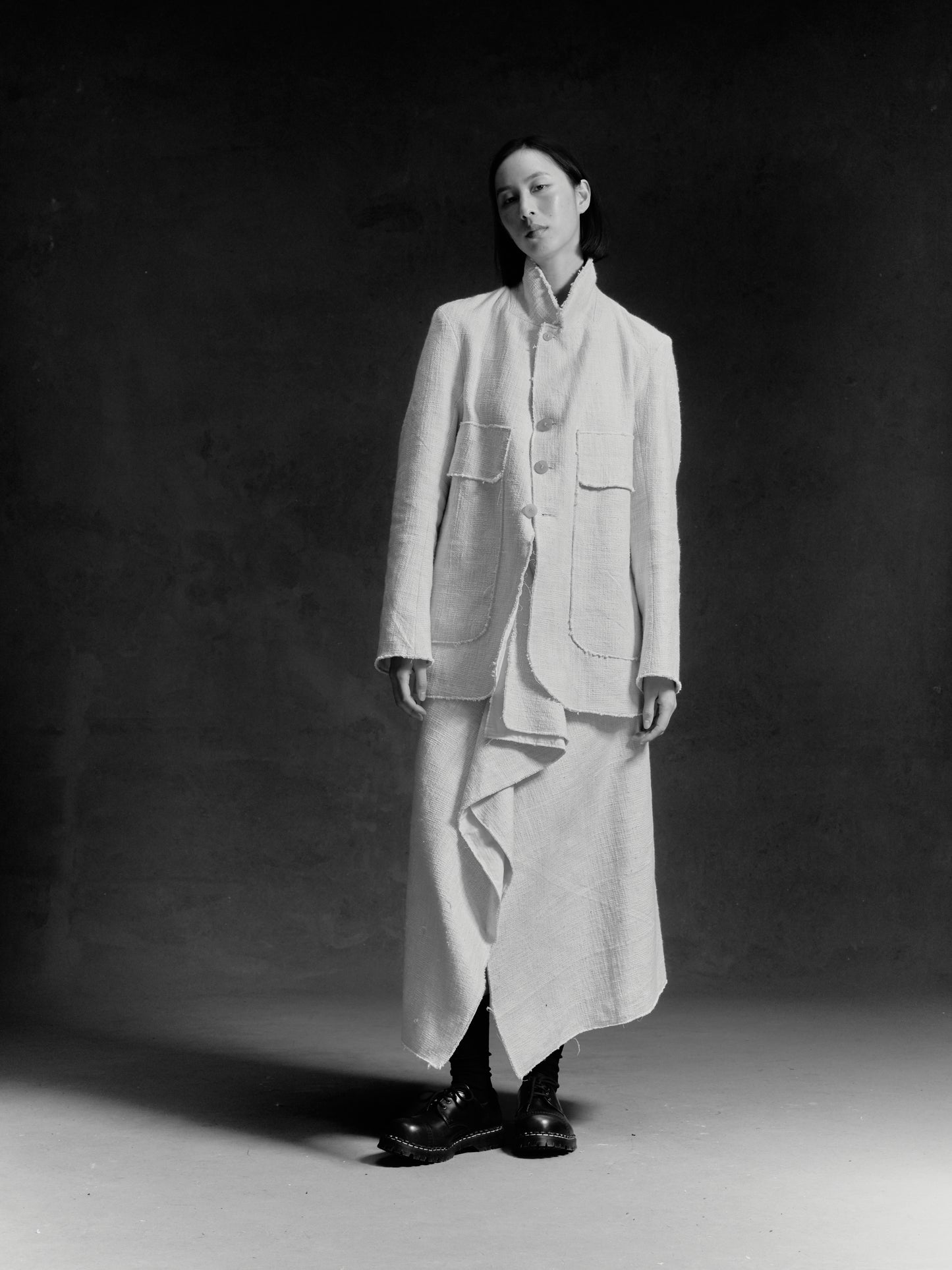 Kleve Skirt - Alabaster Yak & Nettle