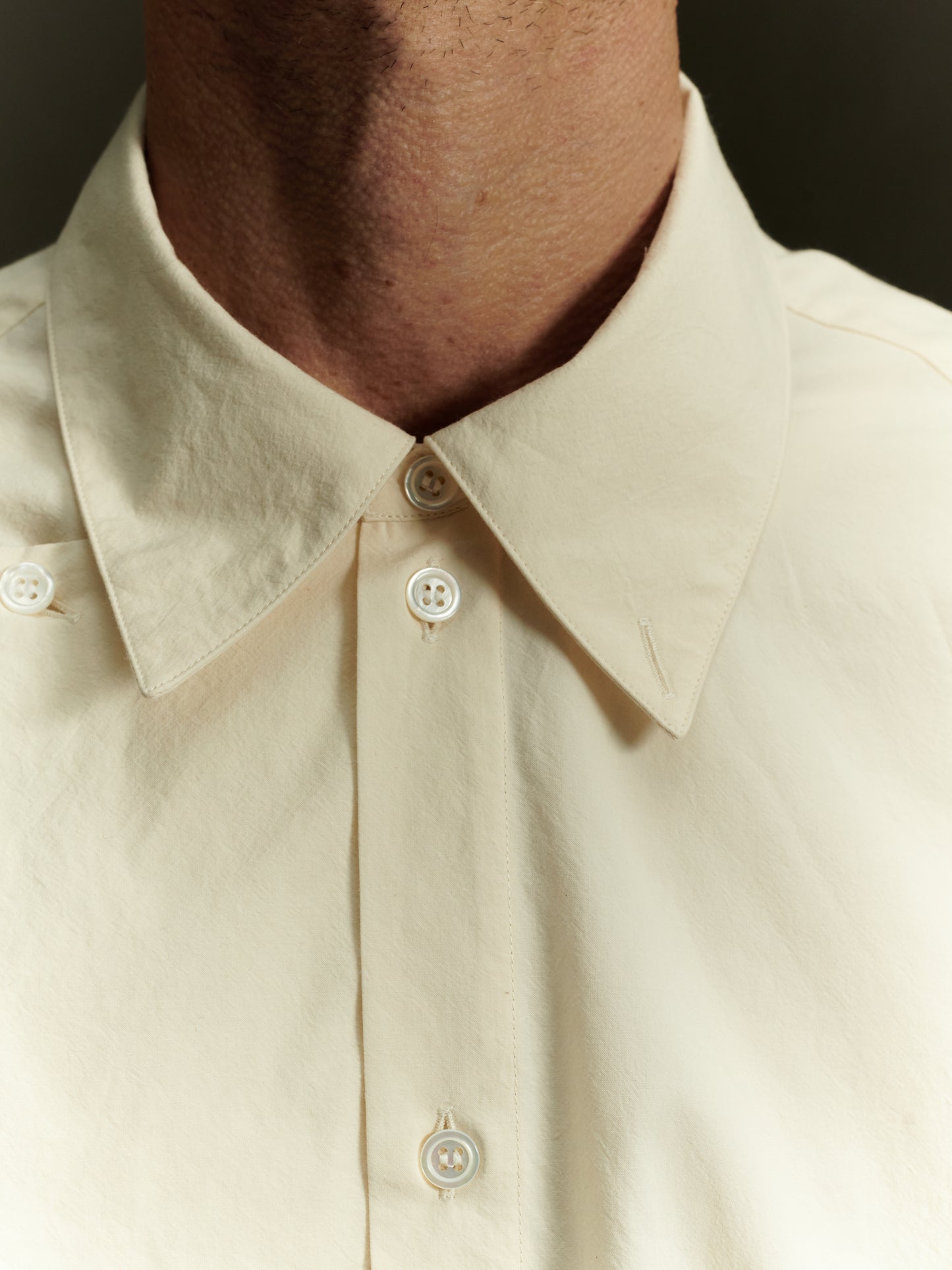 Beaduc Shirt - Chalk Cotton