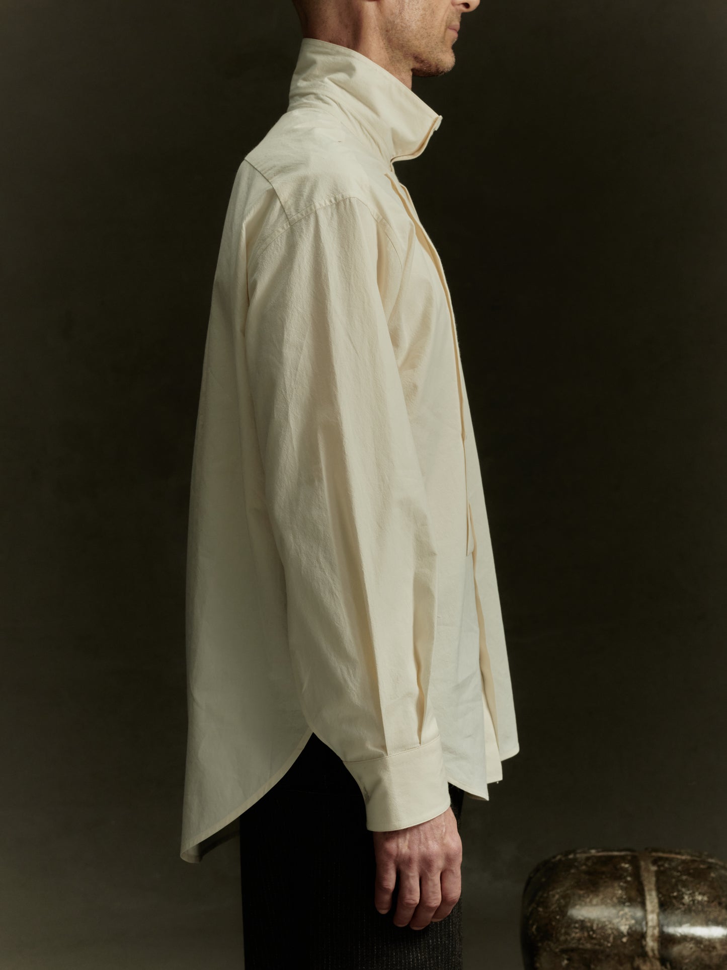 Beaduc Shirt - Chalk Cotton