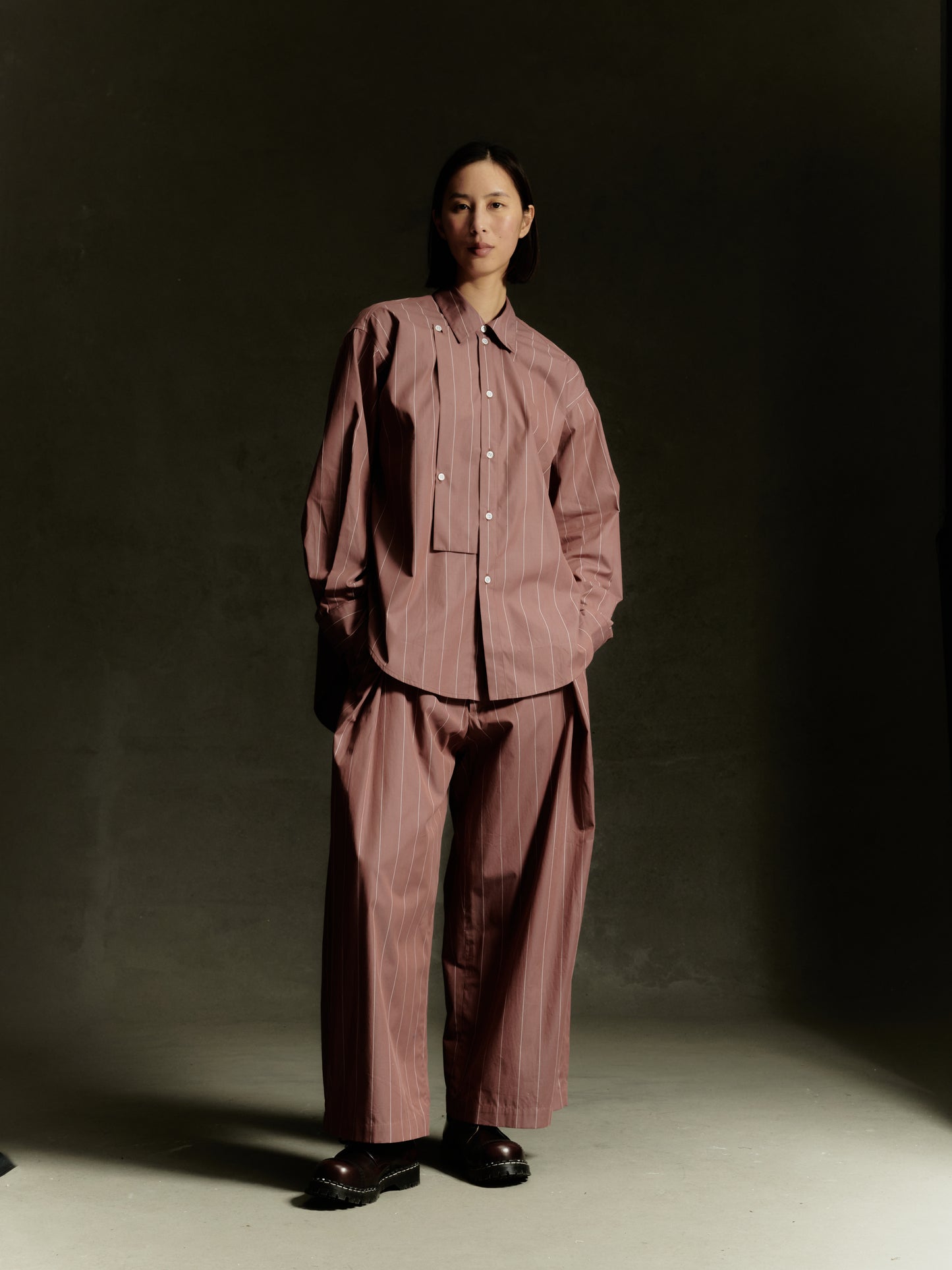 Kassel Trousers - Pompeian Stripe Cotton