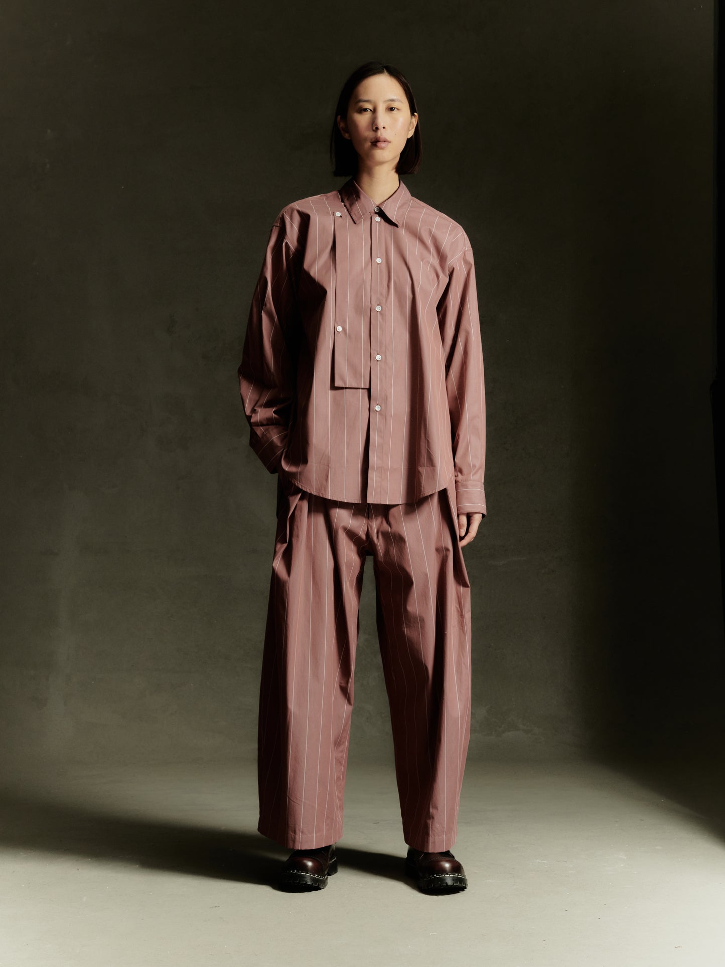 Beaduc Shirt - Pompeian Stripe Cotton