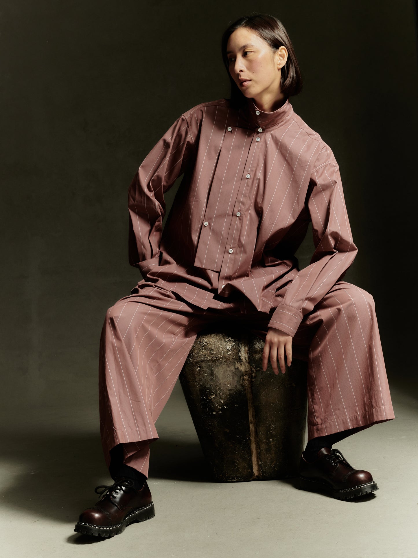 Beaduc Shirt - Pompeian Stripe Cotton