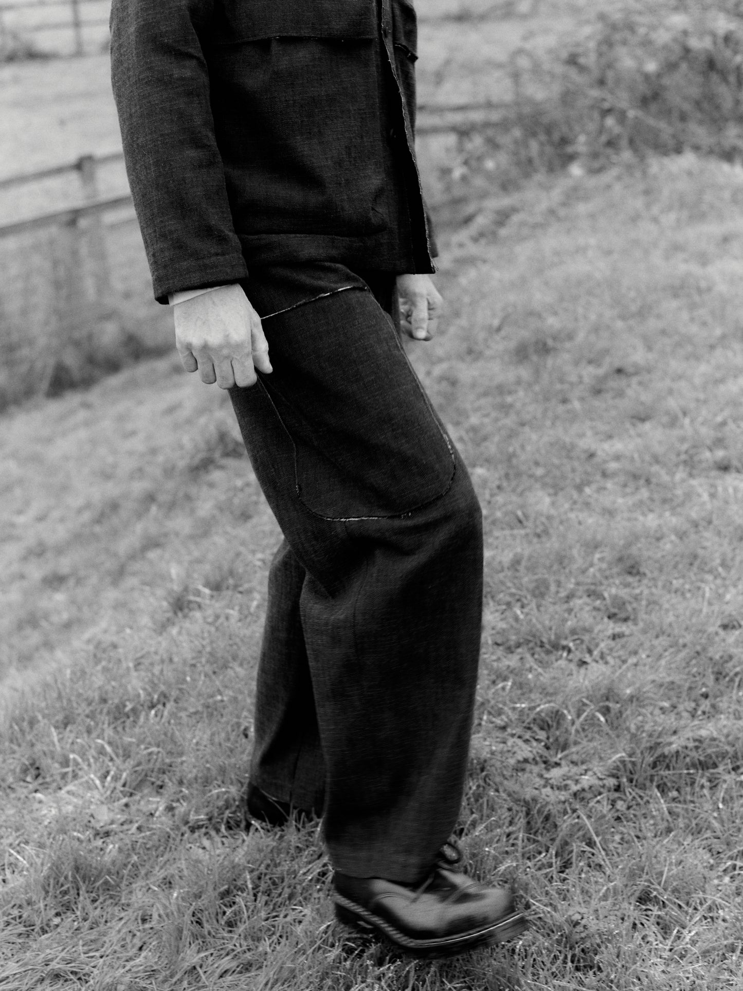 Wilhelm Trousers - Cacao Pinstripe Wool