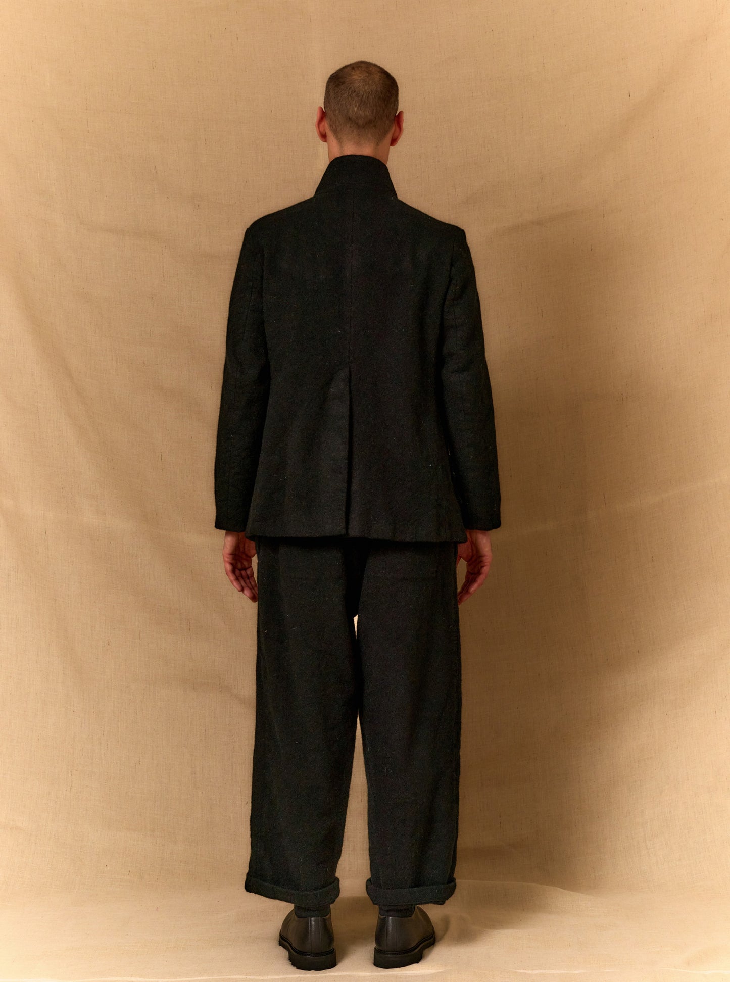 Lucien Tailored Jacket - Ebony Wool