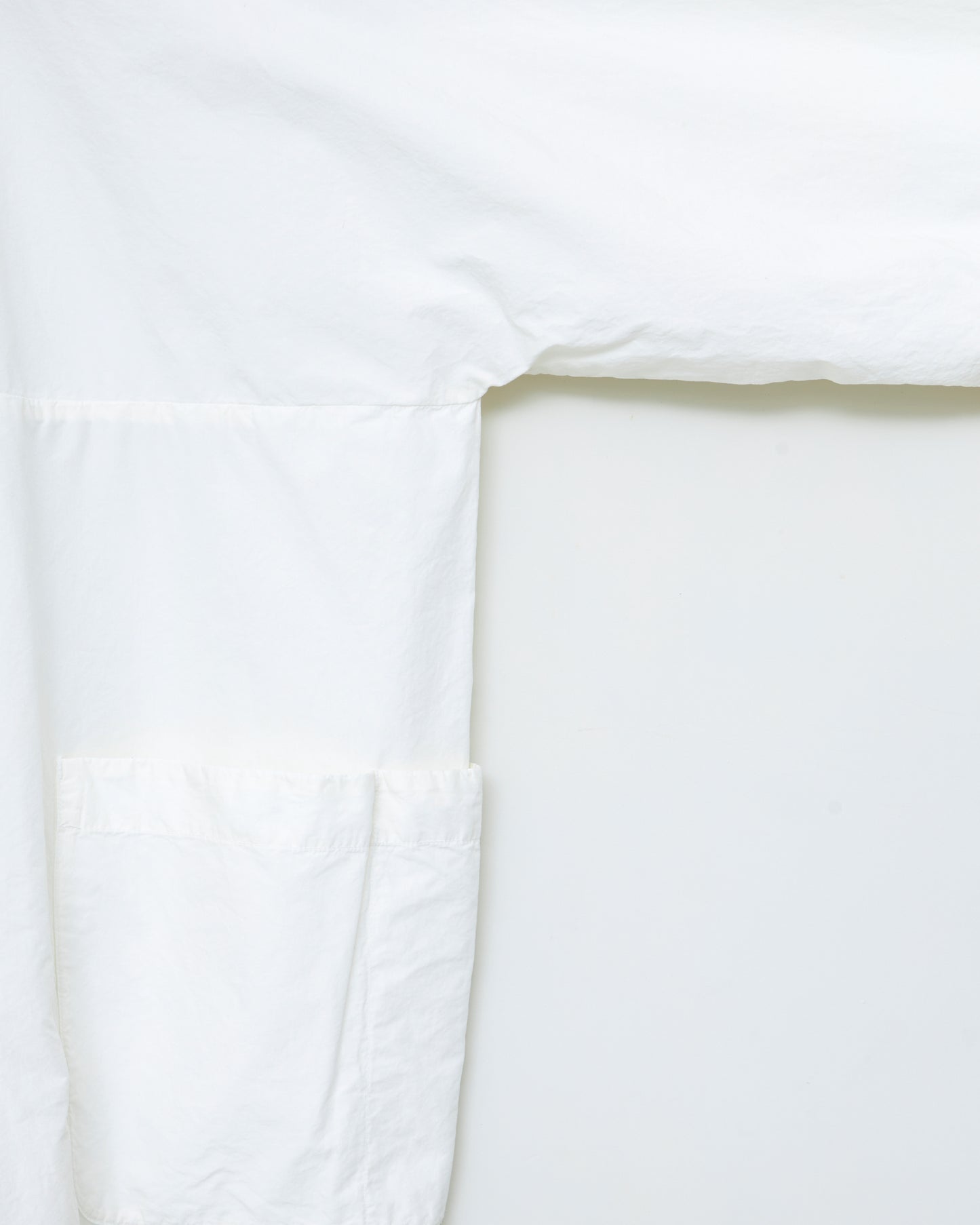 Buoy Jacket in Organic Compact Paper Cotton - Chalk