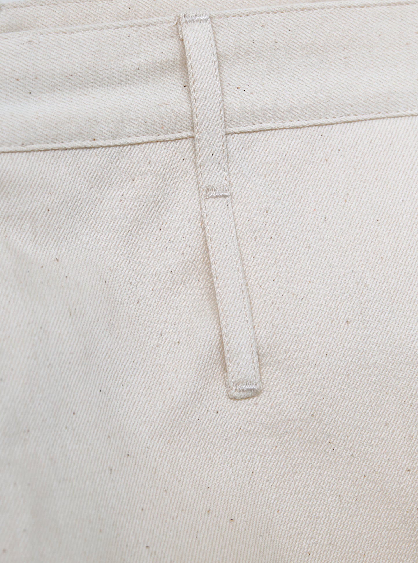 Fold Up Jean - Alabaster Twill Denim