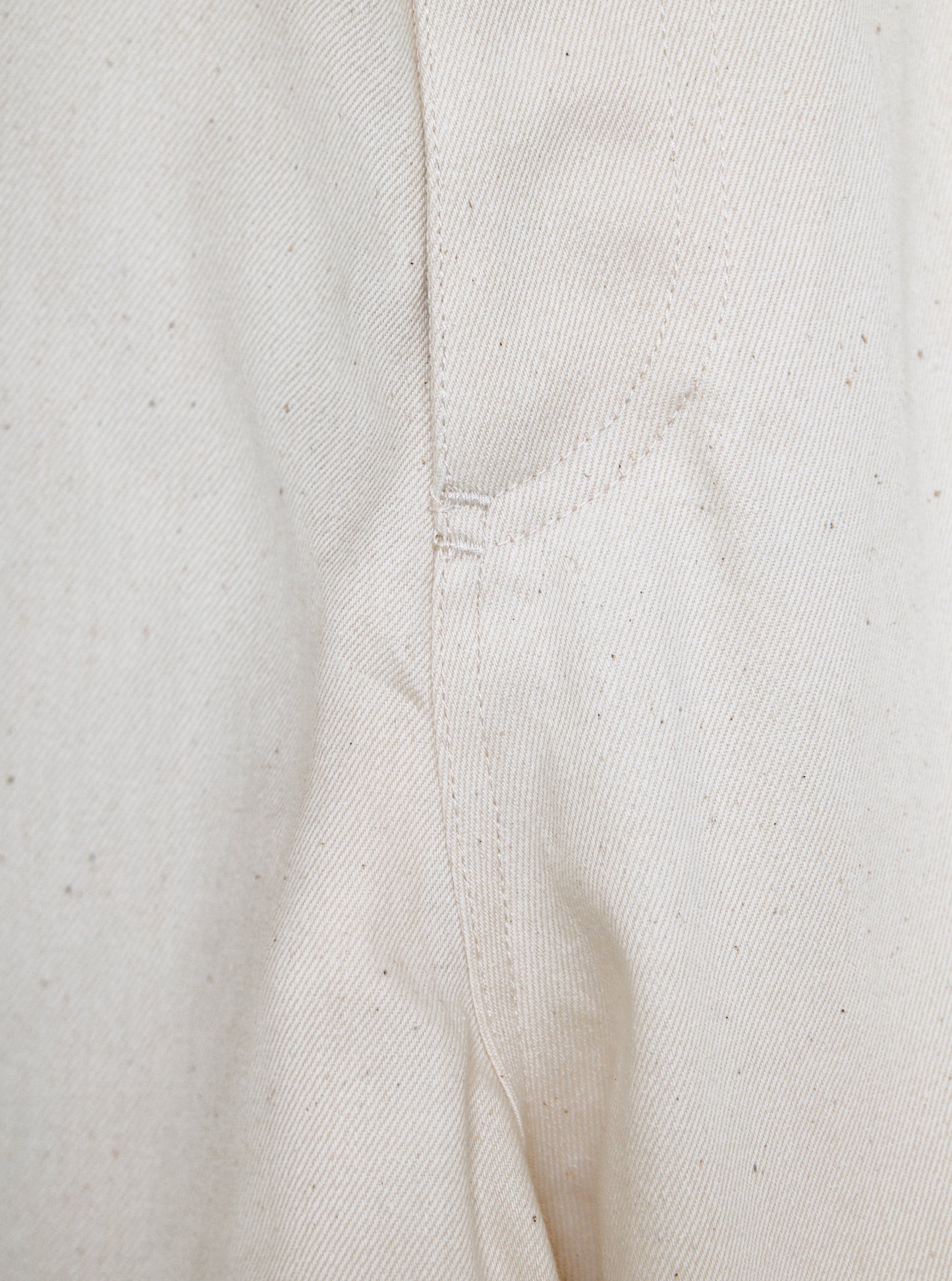 Fold Up Jean - Alabaster Twill Denim
