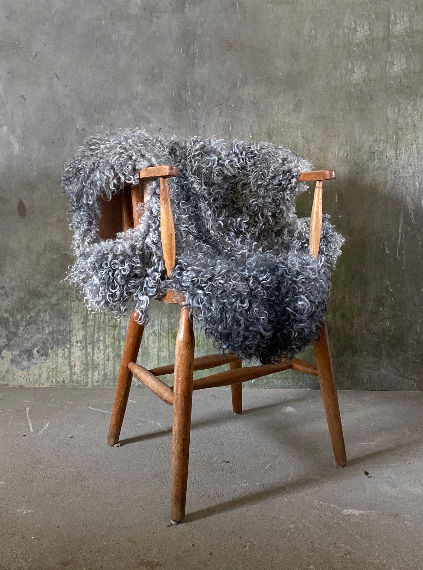 Organic Gotland Sheepskin throw 1
