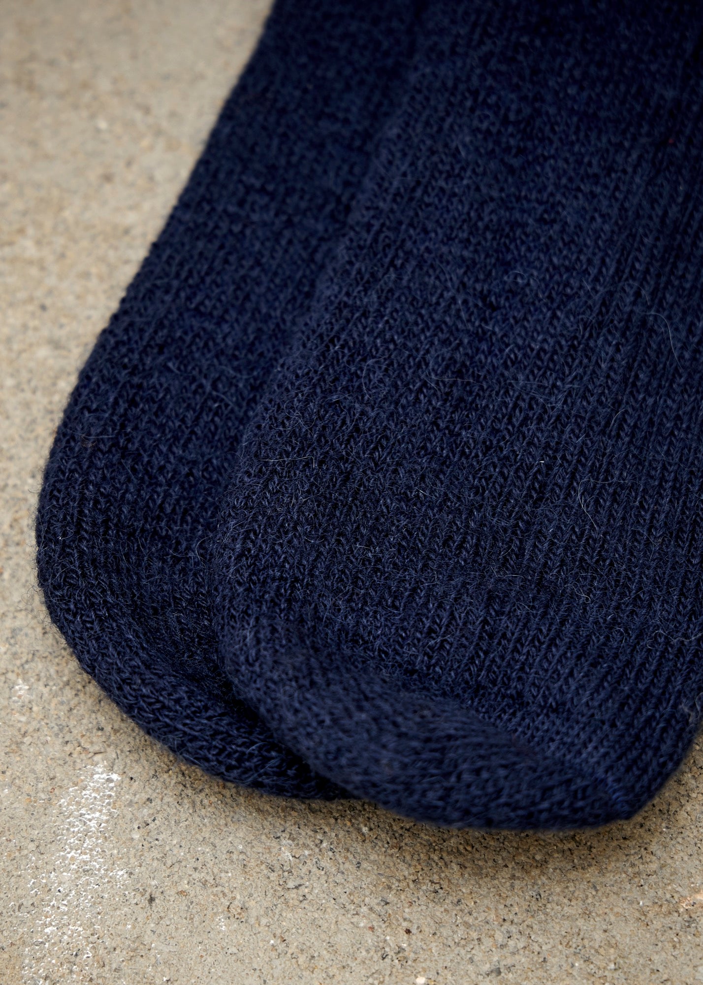 Working & Walking Socks - Navy Alpaca Wool
