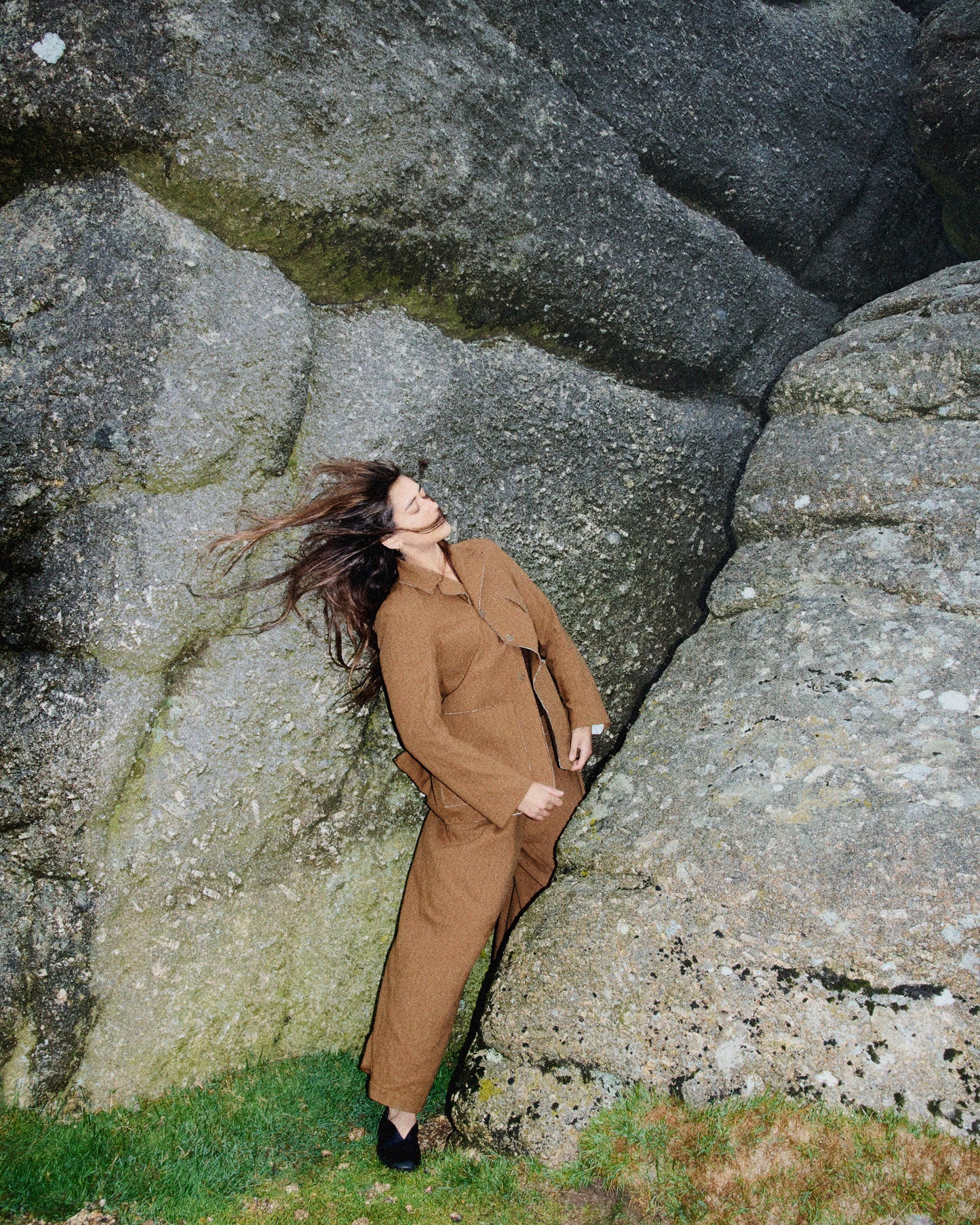Leusdon Tailored Jacket - Ochre Pinstripe