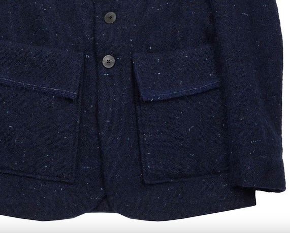 Lucien Tailored Jacket - Encre Blue  Wool