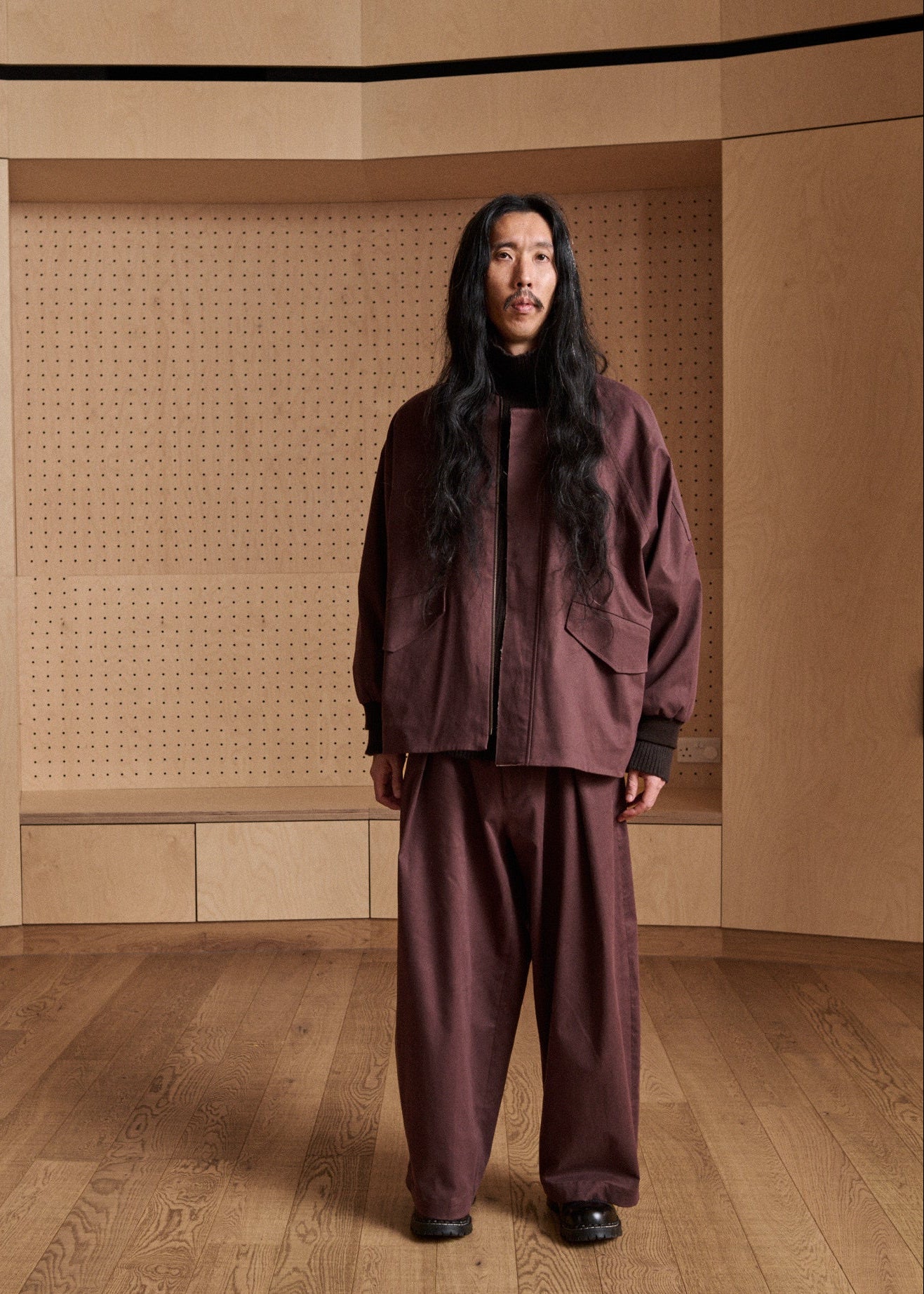 Dalta Jacket - Oxblood Cotton Twill - Pre Order