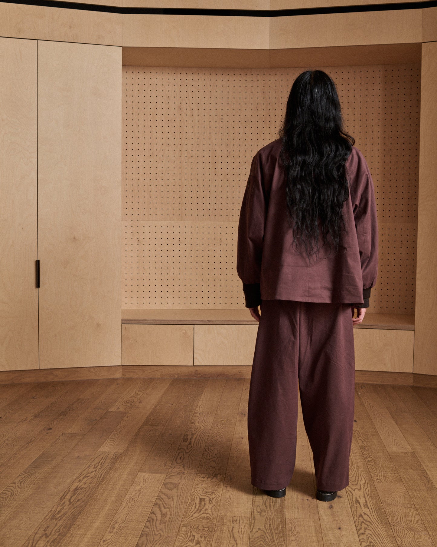 Dalta Jacket - Oxblood Cotton Twill - Pre Order