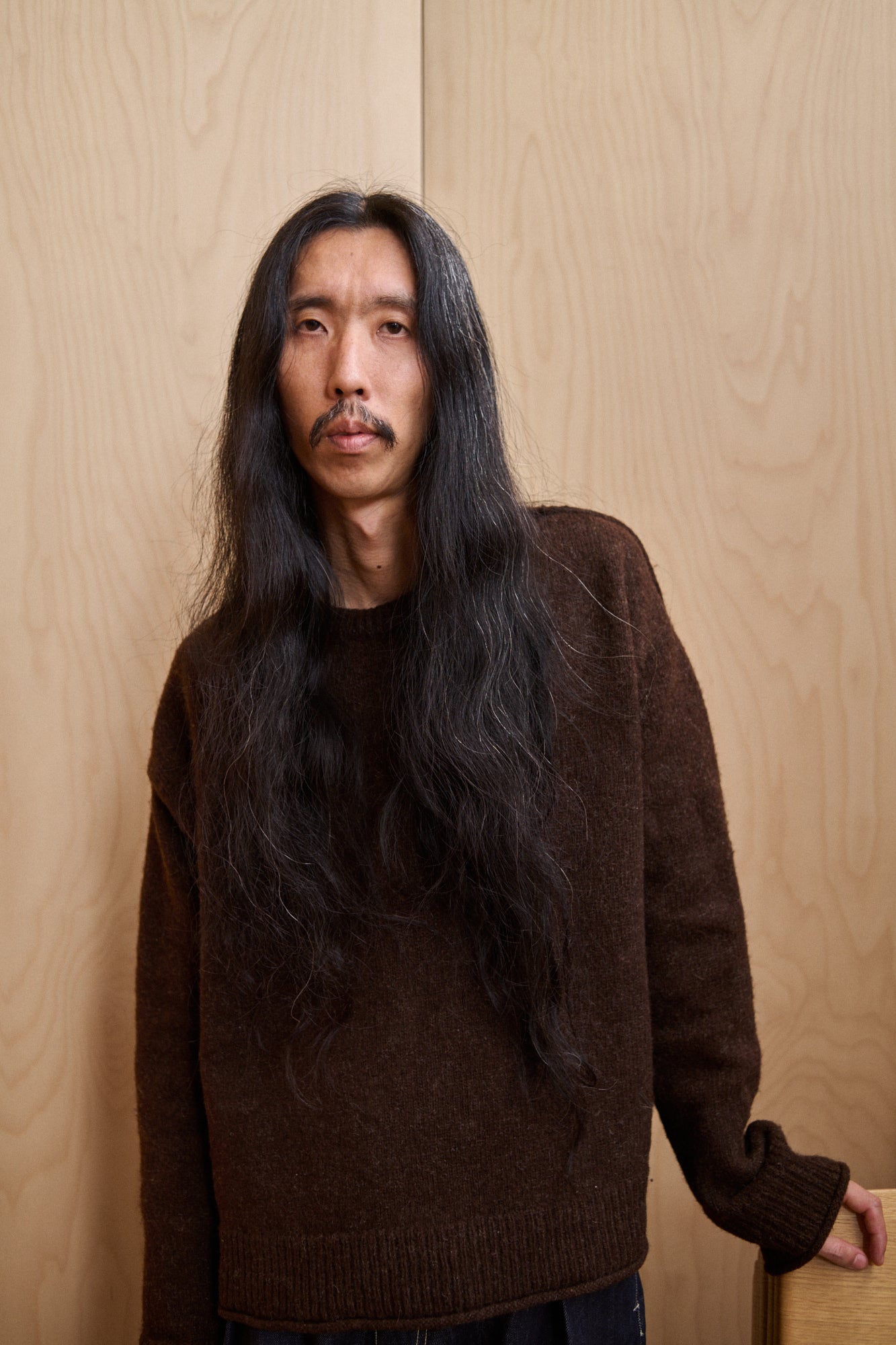 Crew Neck Jumper - Welsh Black Wool