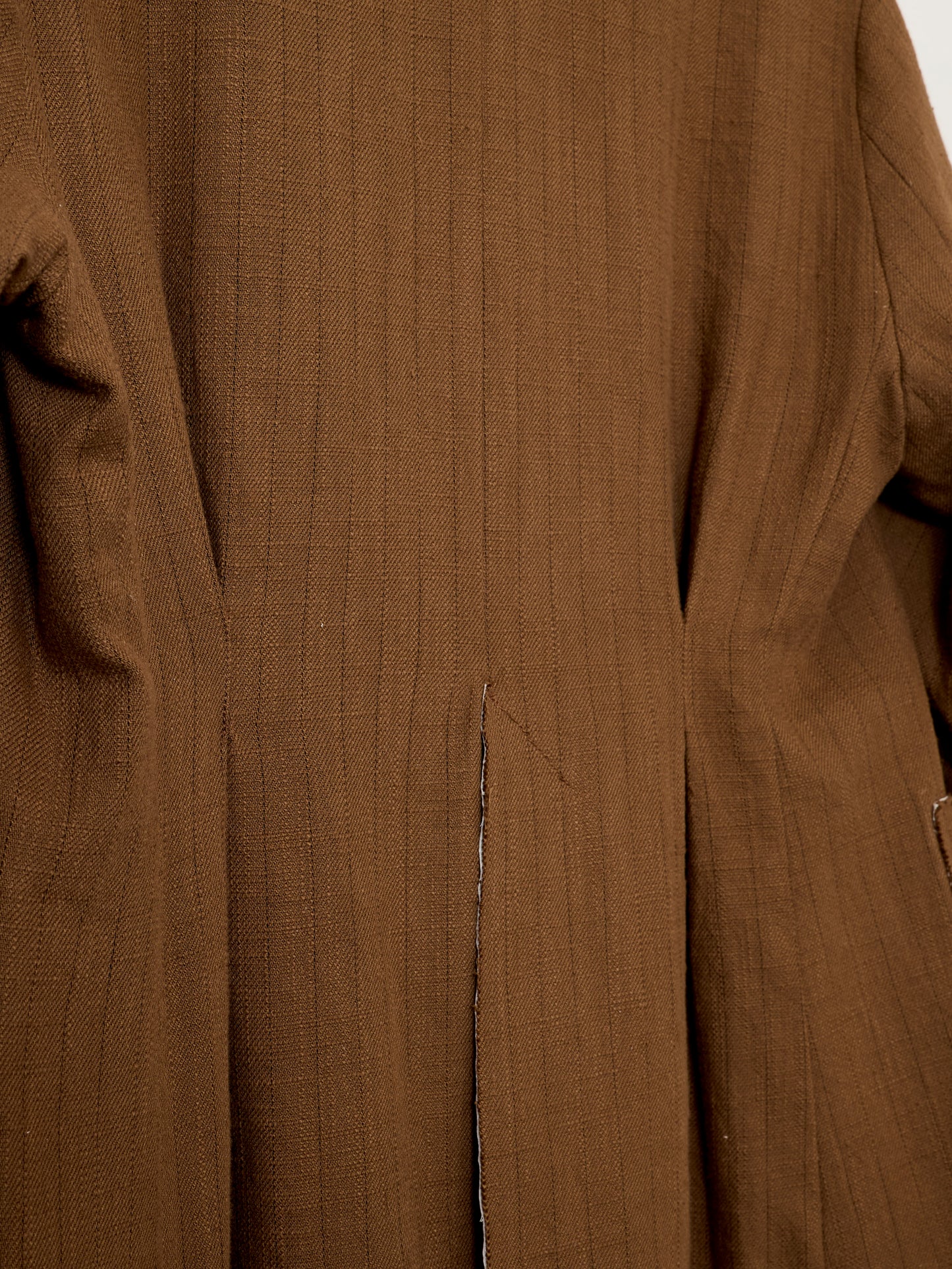 Leusdon Tailored Jacket - Ochre Pinstripe