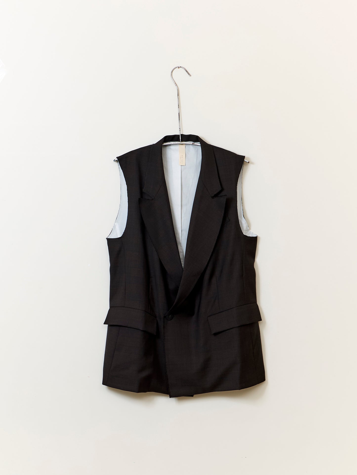 Harton Tailored Vest - Cocao Fine Check