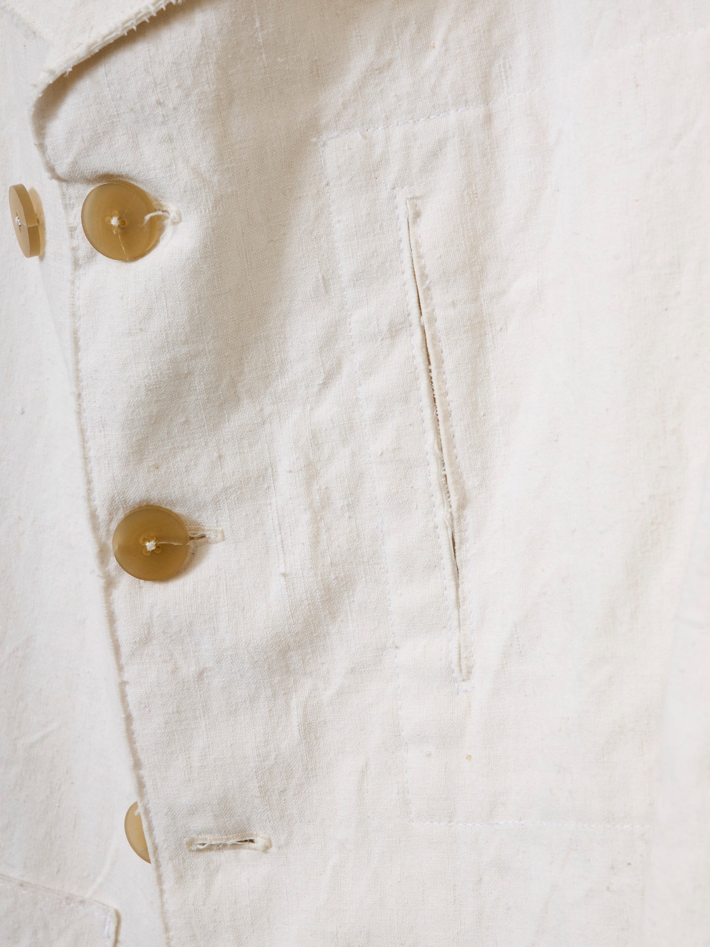 Leusdon Tailored Jacket - Repurposed French Linen