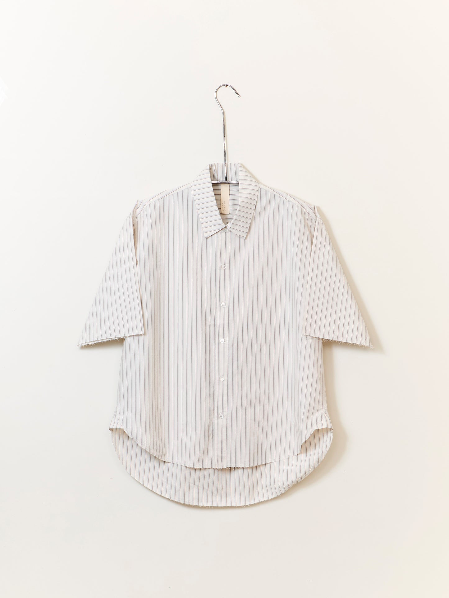 Manaton Shirt - Chalk and Brick Stripe
