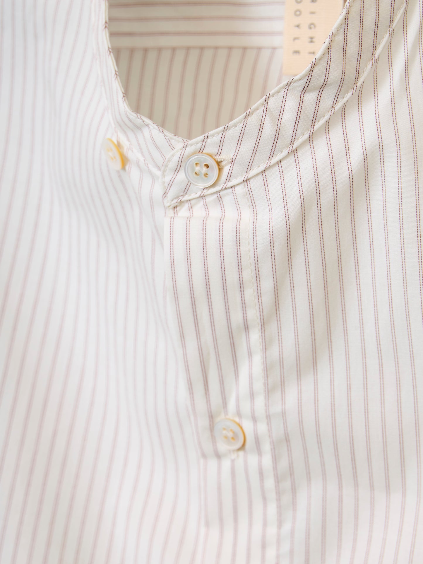 Rowden Shirt - Chalk Brick Pinstripe