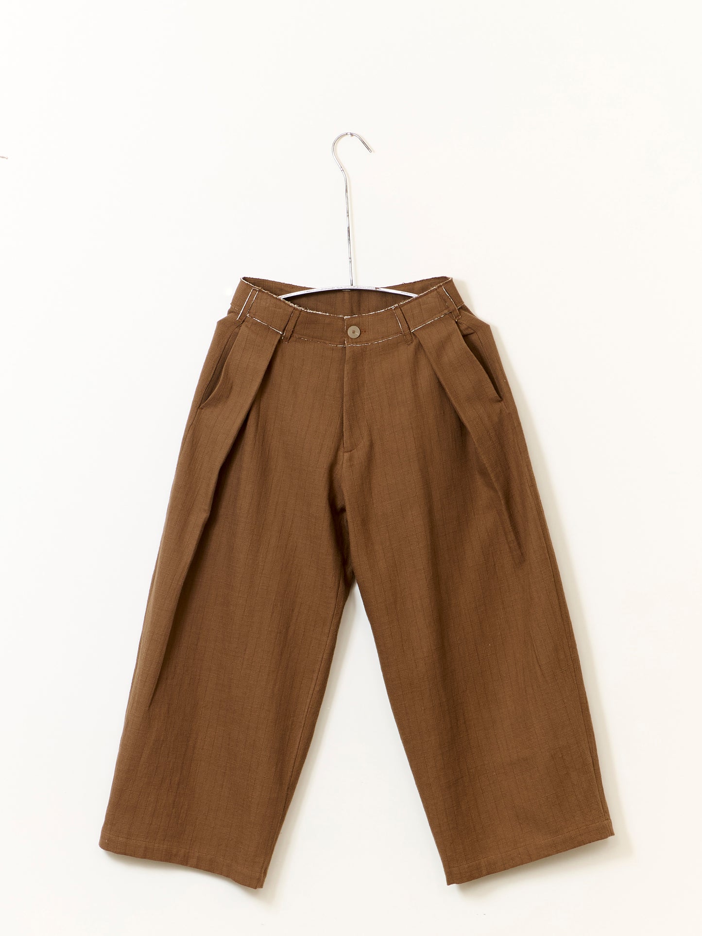 Kassel Trousers - Ochre Pinstripe