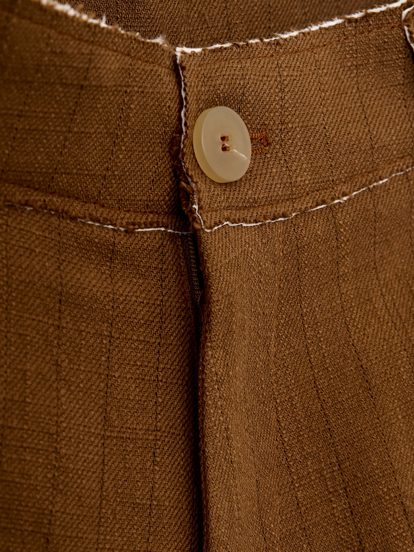 Kassel Trousers - Ochre Pinstripe