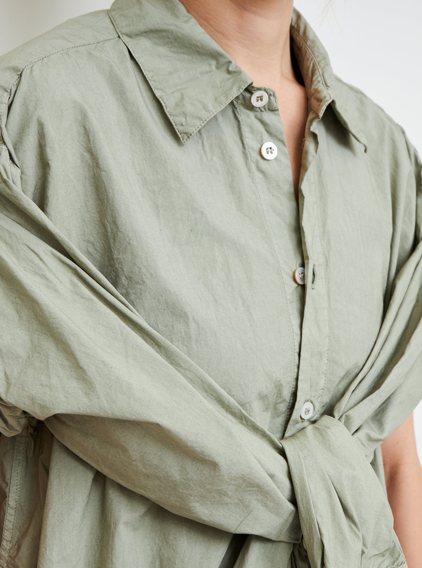 Arbour Shirt - Linden Green Cotton