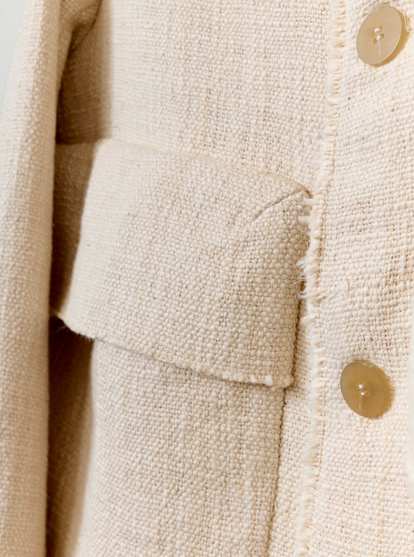 Beuys Pocket Jacket - Alabaster Yak & Nettle