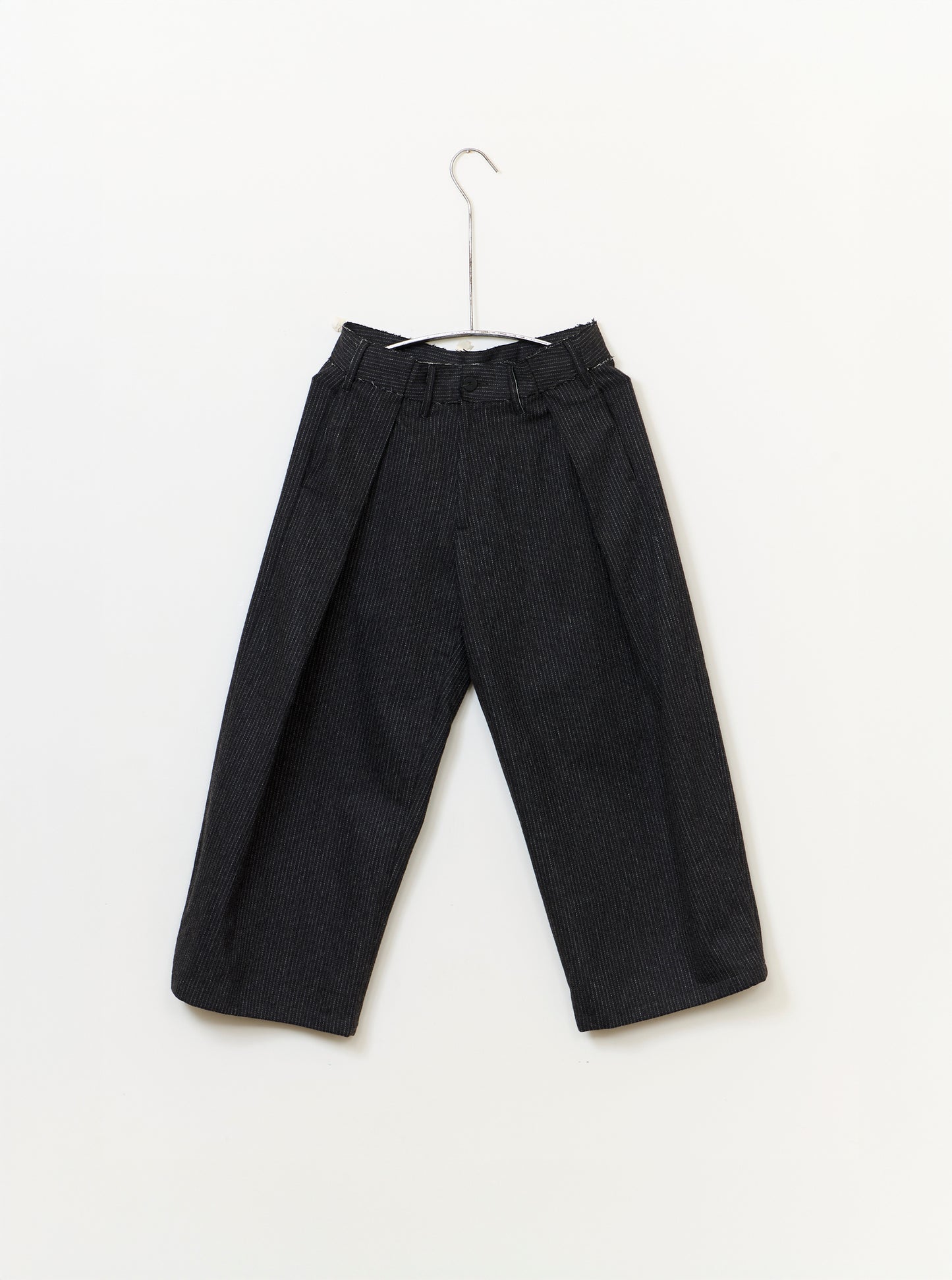Kassel Trousers - Cacao Pinstripe Wool