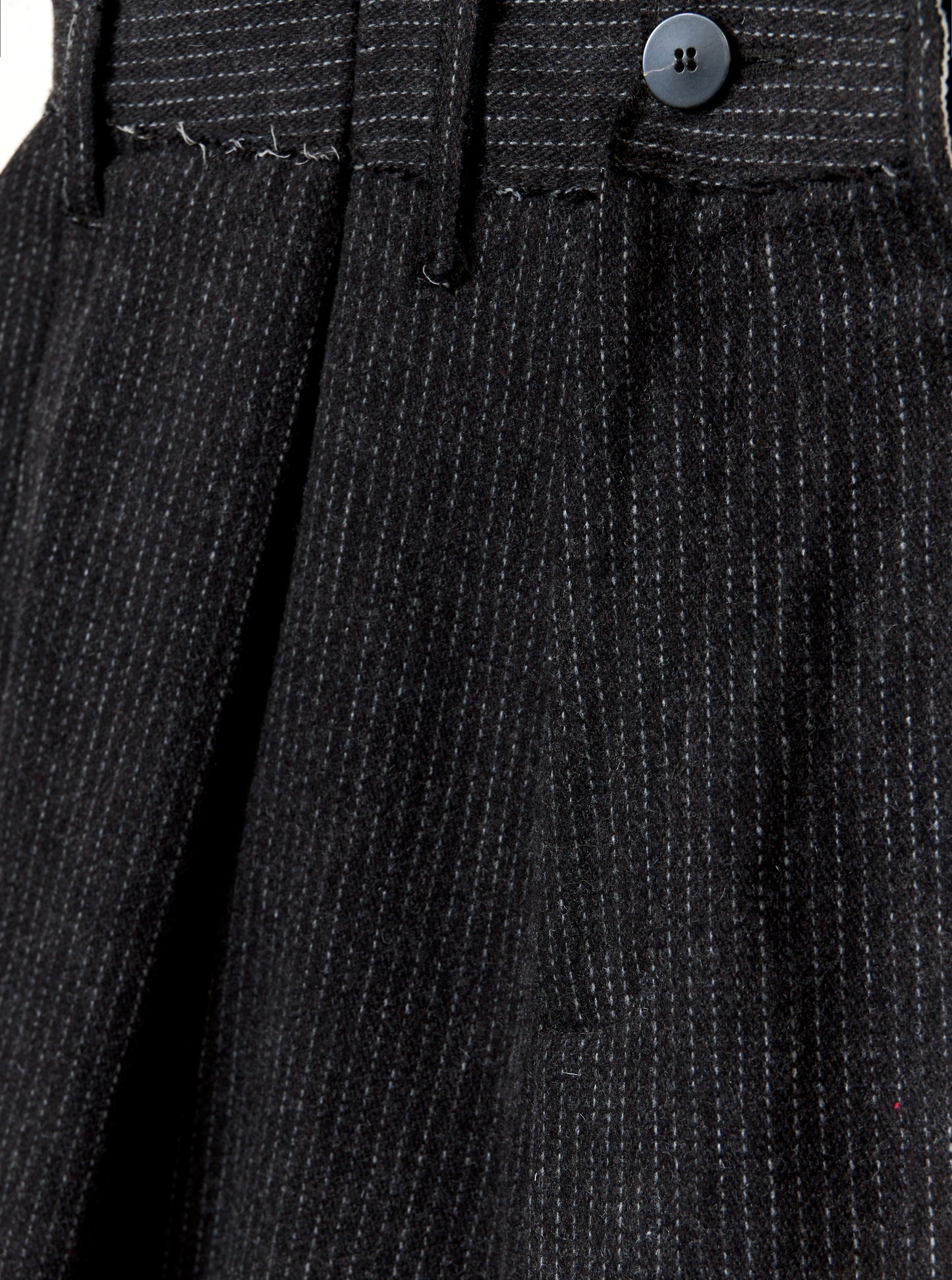 Kassel Trousers - Cacao Pinstripe Wool