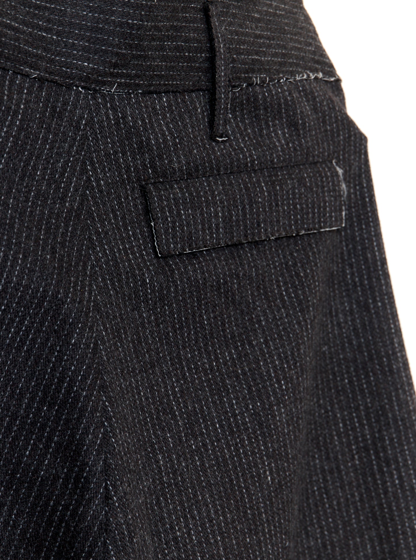 Kassel Trousers - Cacao Pinstripe Wool