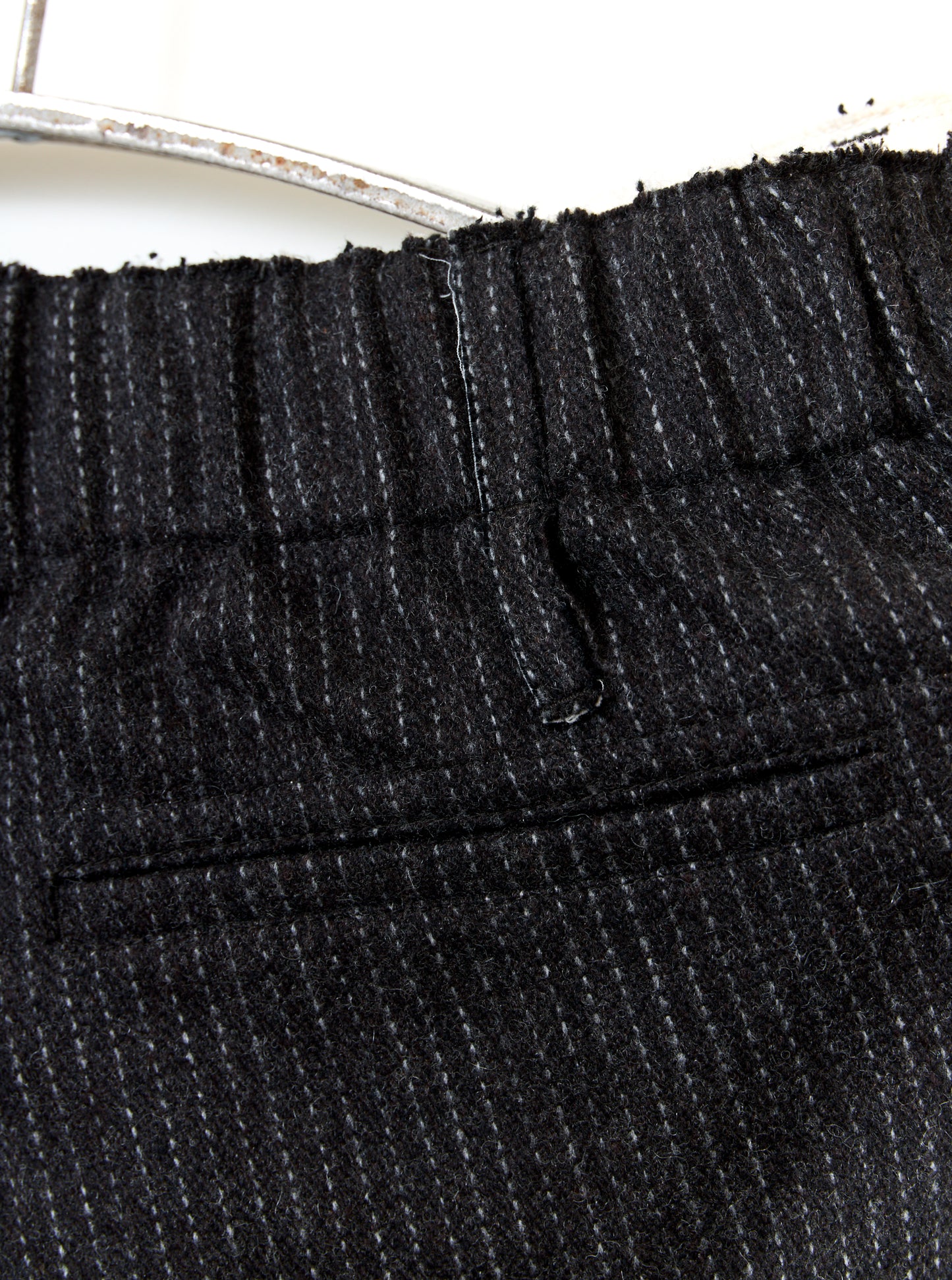 Wilhelm Trousers - Cacao Pinstripe Wool