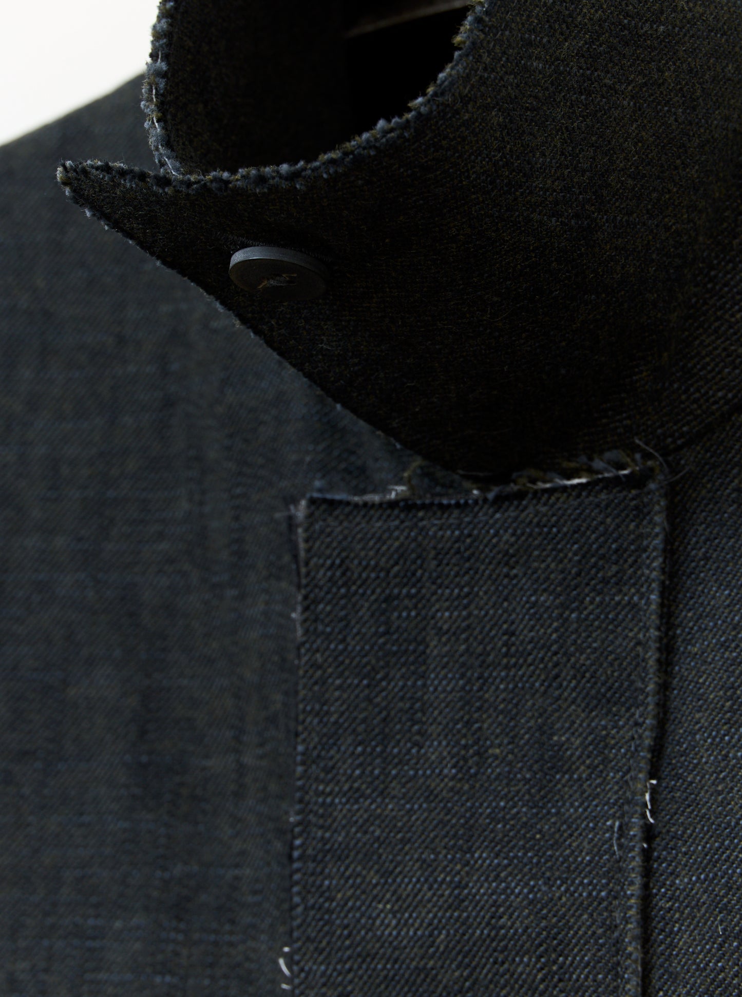 Langhaus Jacket - Alga Green Wool Cotton Twill