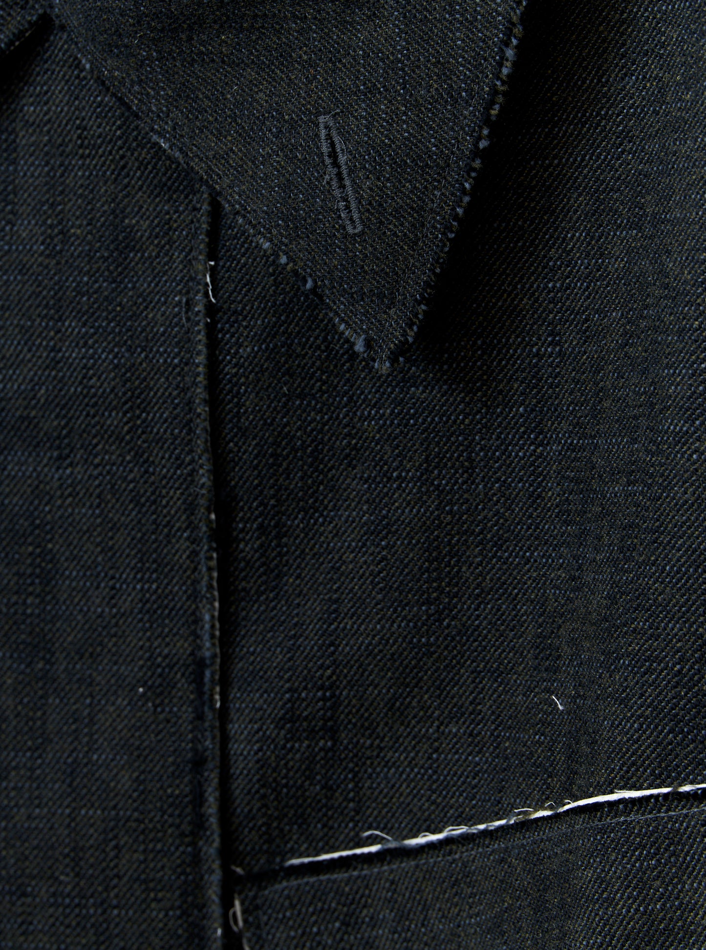Langhaus Jacket - Alga Green Wool Cotton Twill