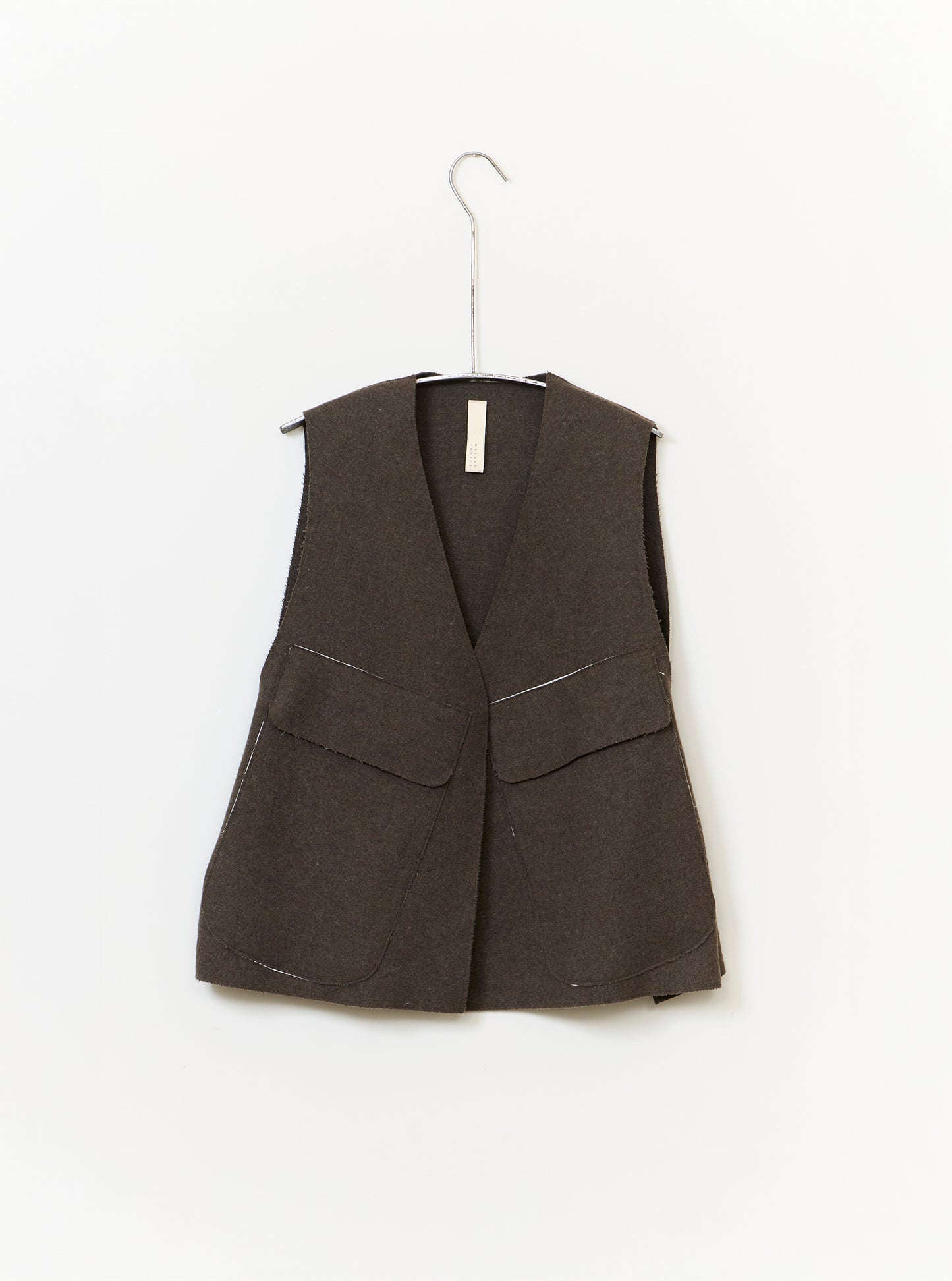 Dayton Pocket Vest - Bracken Wool