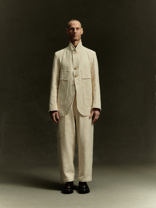 Wilhelm Trousers - Alabaster Yak & Nettle