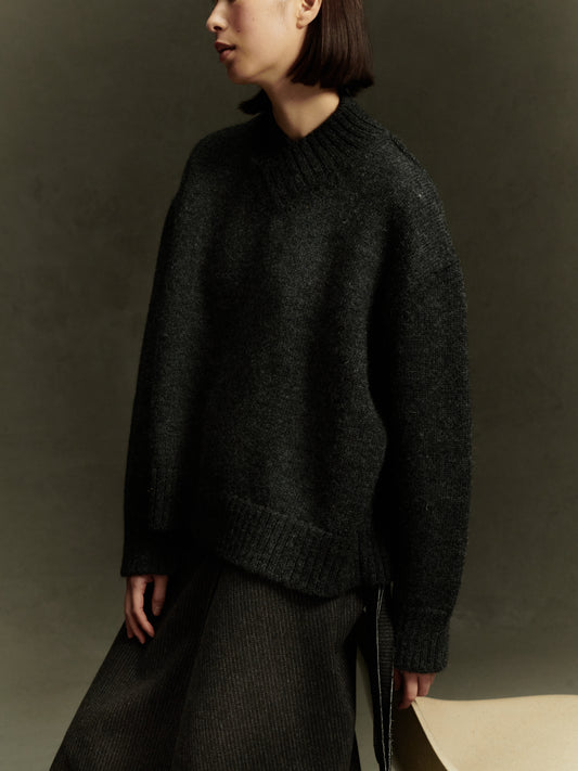 Krefeld Jumper - Charcoal Wool