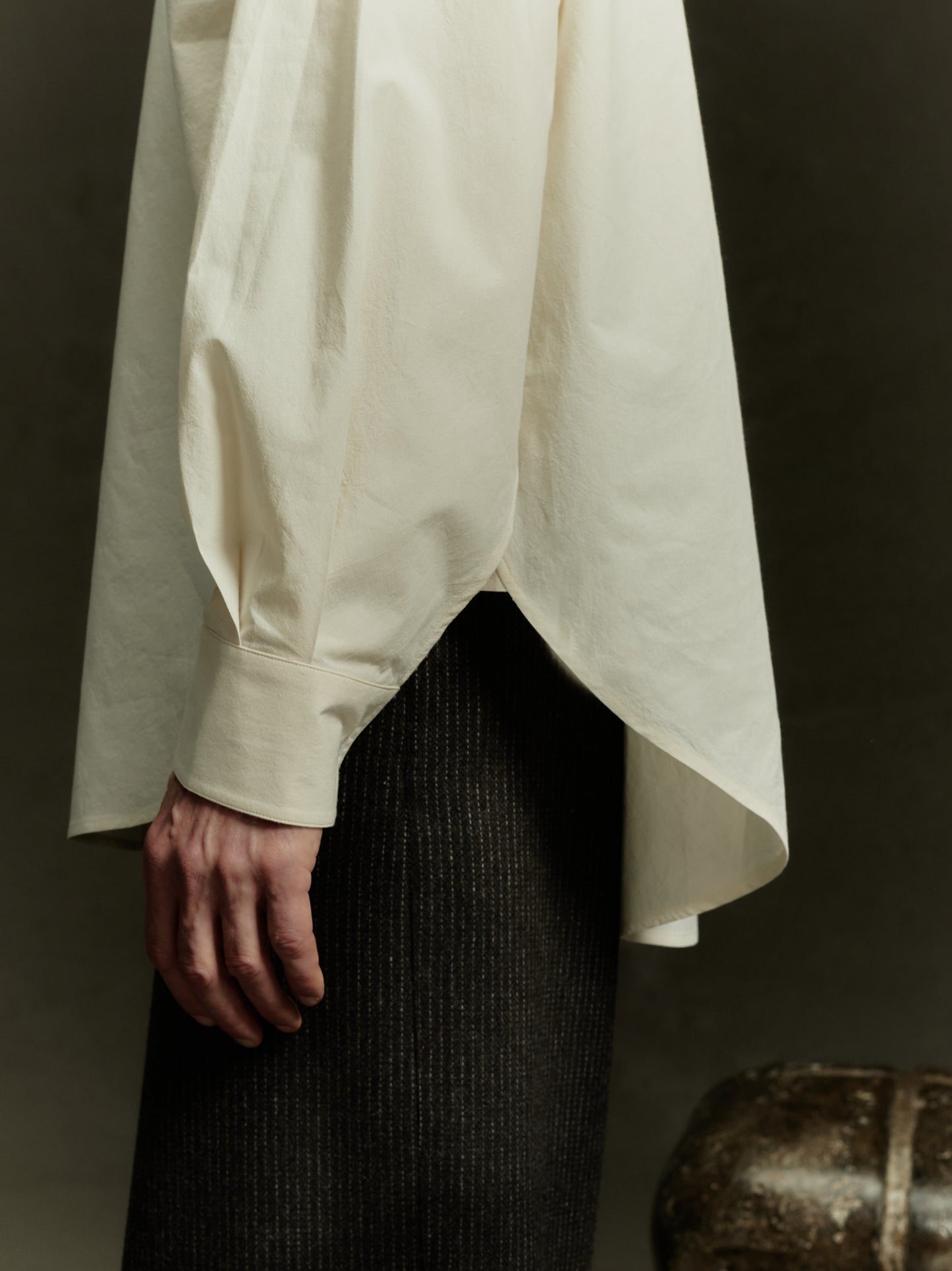 Beaduc Shirt - Chalk Cotton